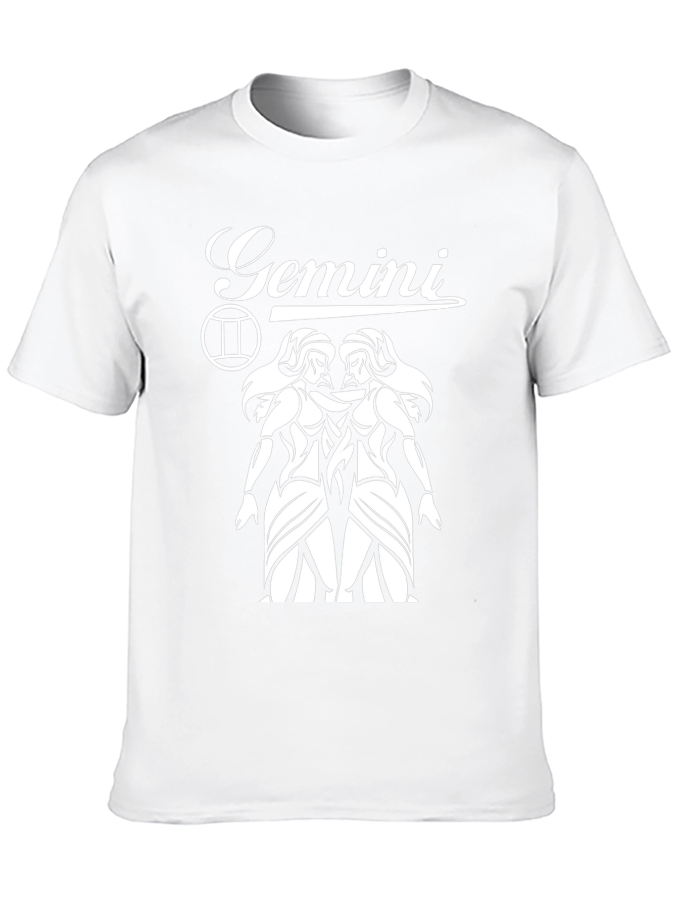 Camiseta Negra Géminis - Diseño Astrológico Unisex