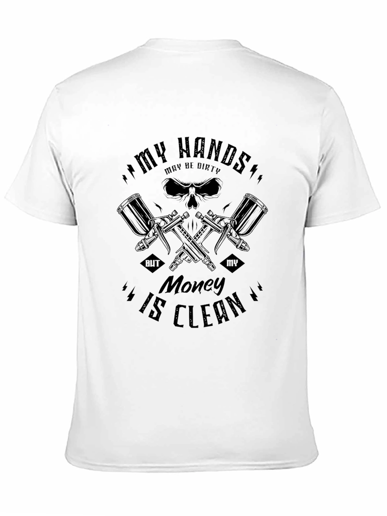Camiseta Negra: Mis Manos Sucias Dinero Limpio