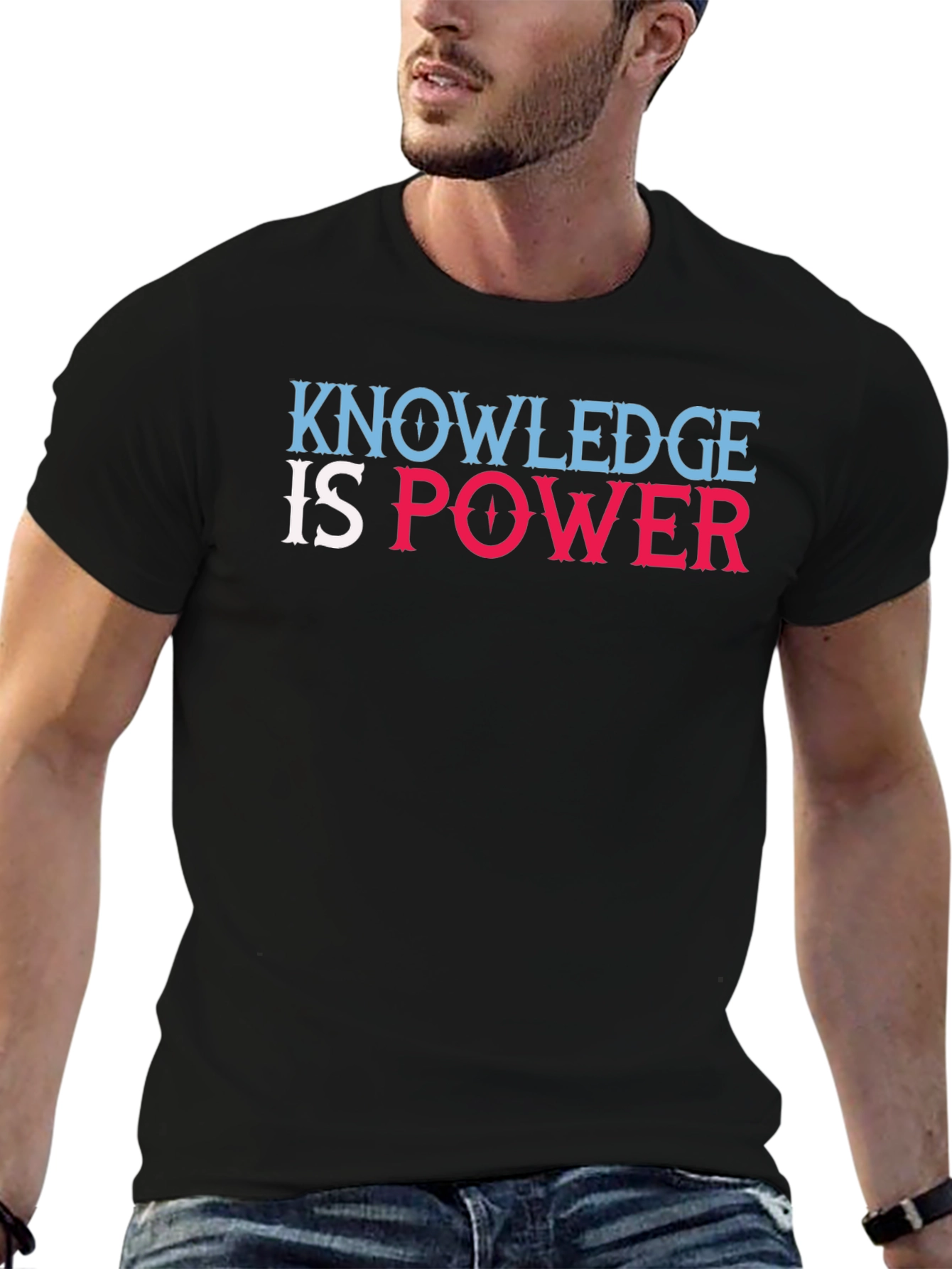 Camiseta Negra Knowledge is Power