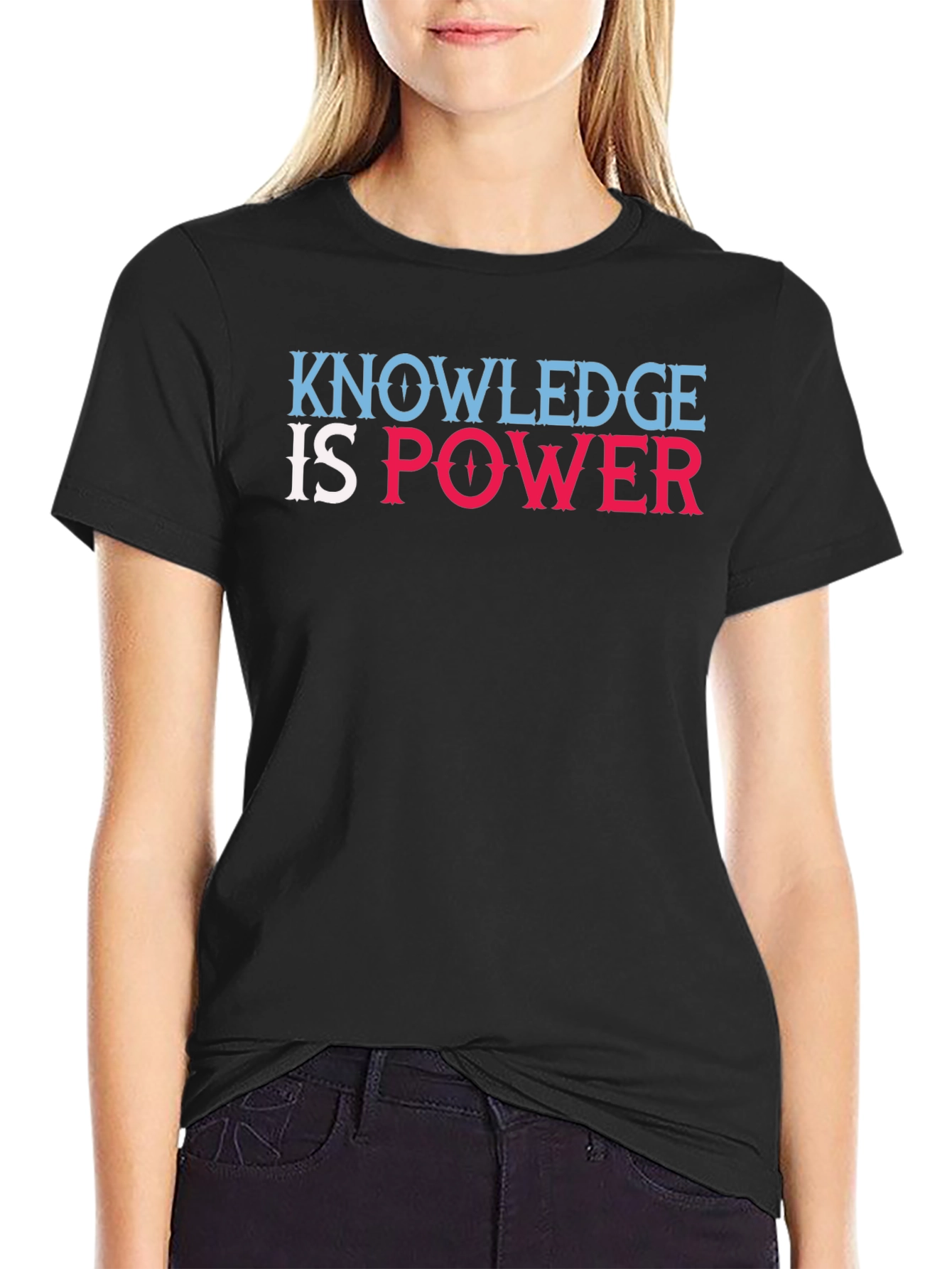 Camiseta Negra Knowledge is Power