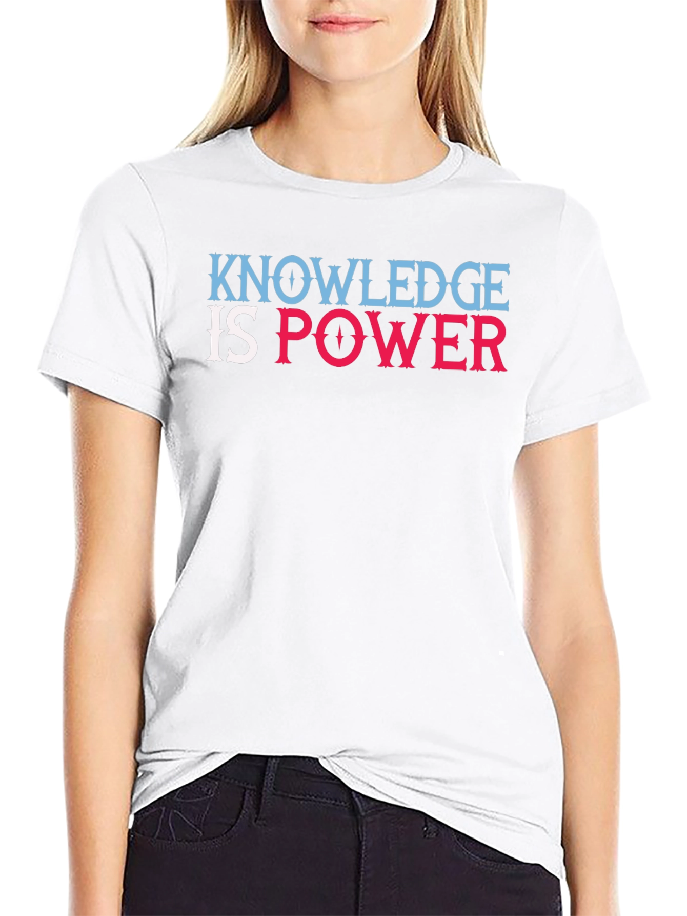 Camiseta Negra Knowledge is Power