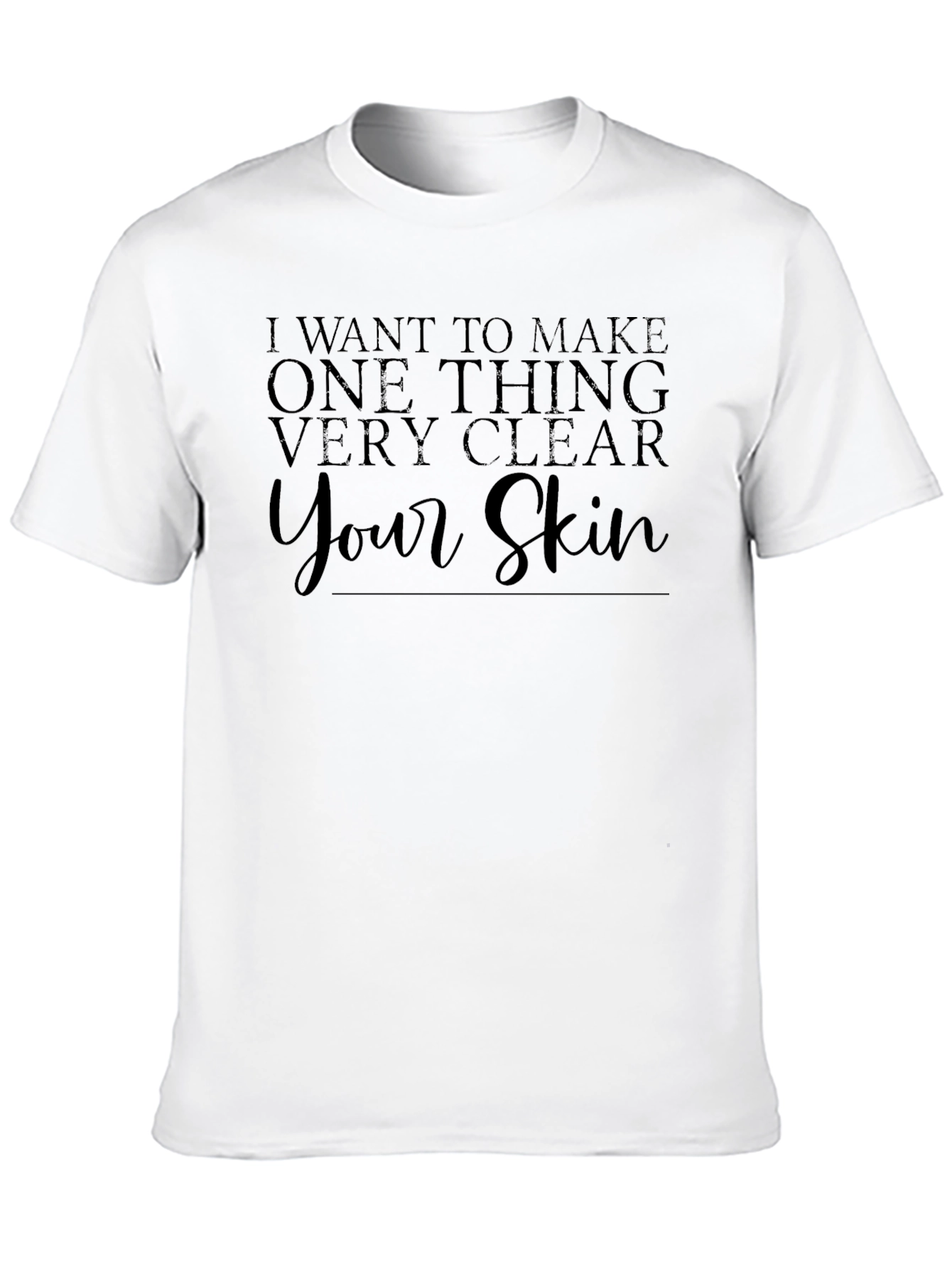 Camiseta Negra: Quiero Aclarar Tu Piel
