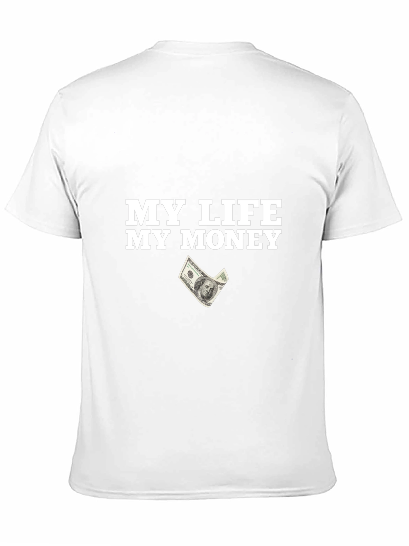 Camiseta Negra Mi Vida Mi Dinero