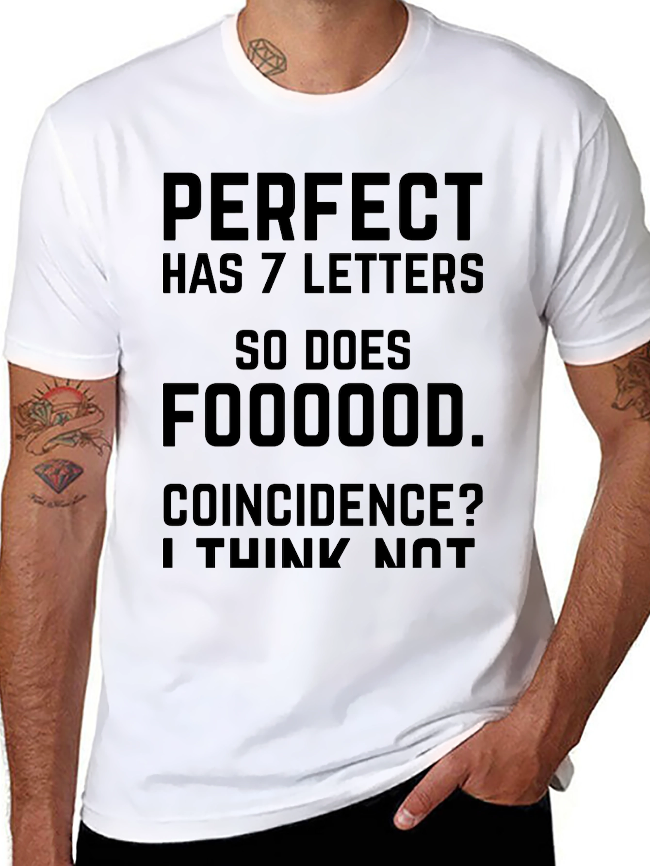 Camiseta Divertida Perfect y Comida