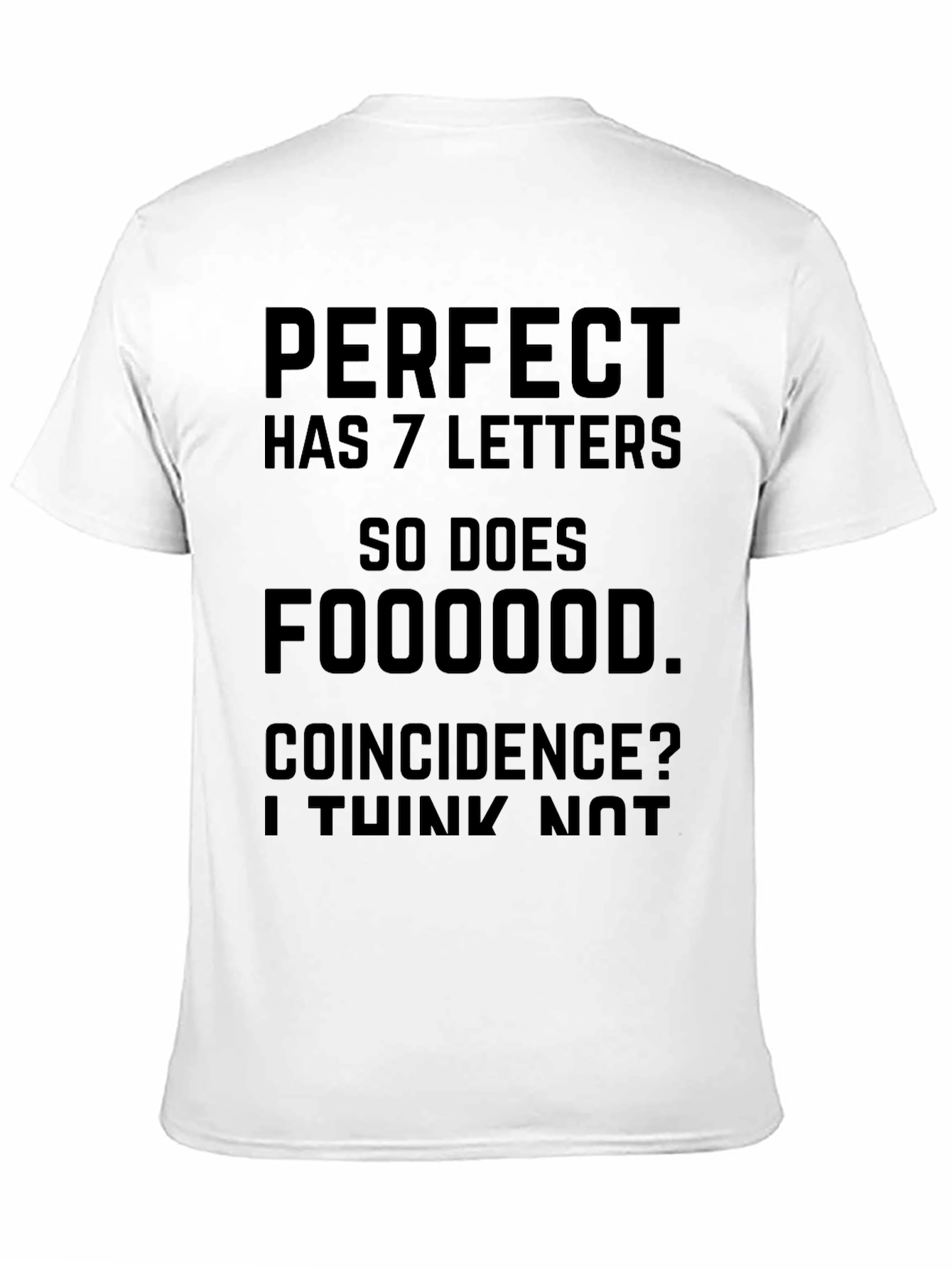 Camiseta Divertida Perfect y Comida