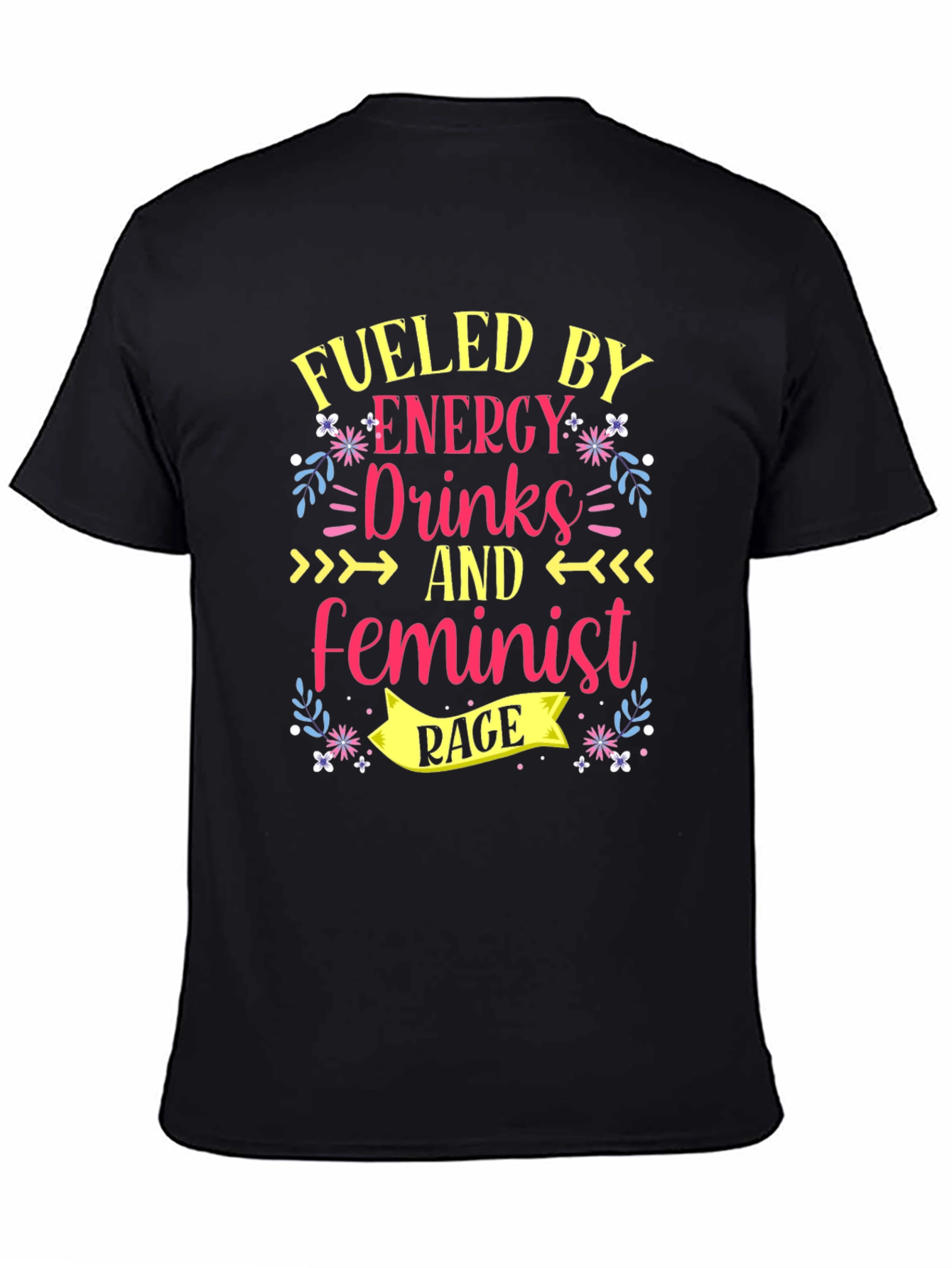 Camiseta Negra con Diseño Feminista