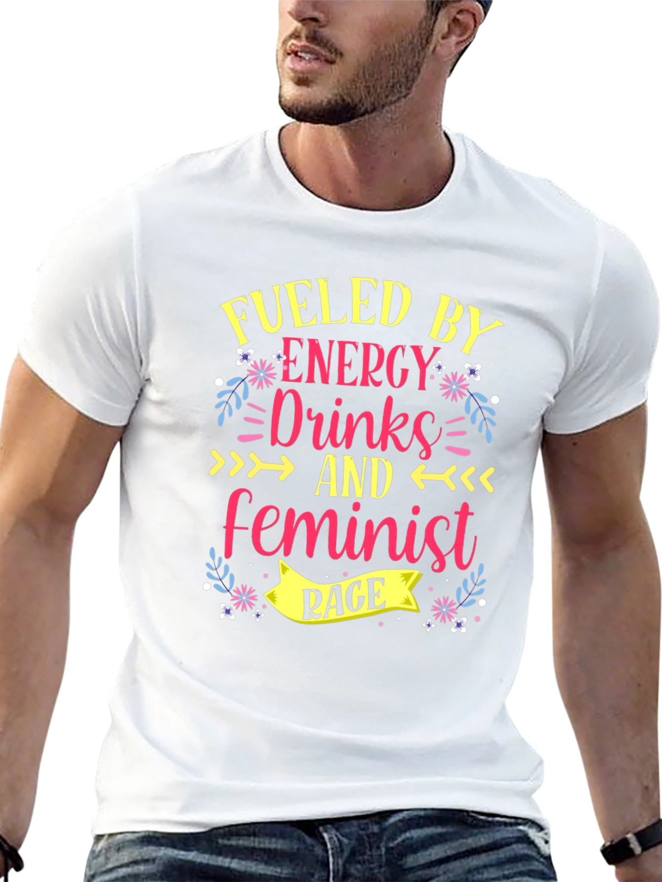 Camiseta Negra con Diseño Feminista