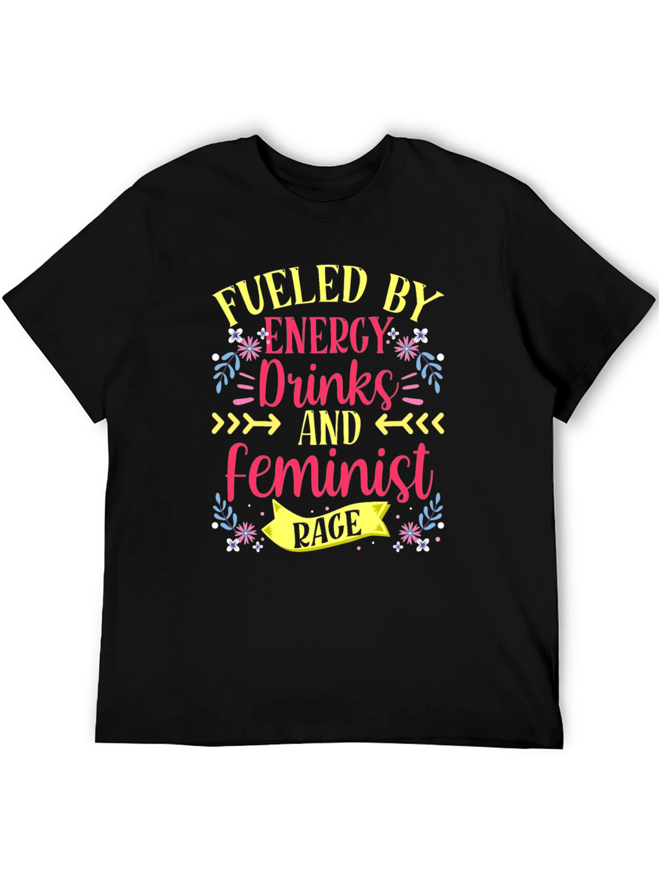 Camiseta Negra con Diseño Feminista