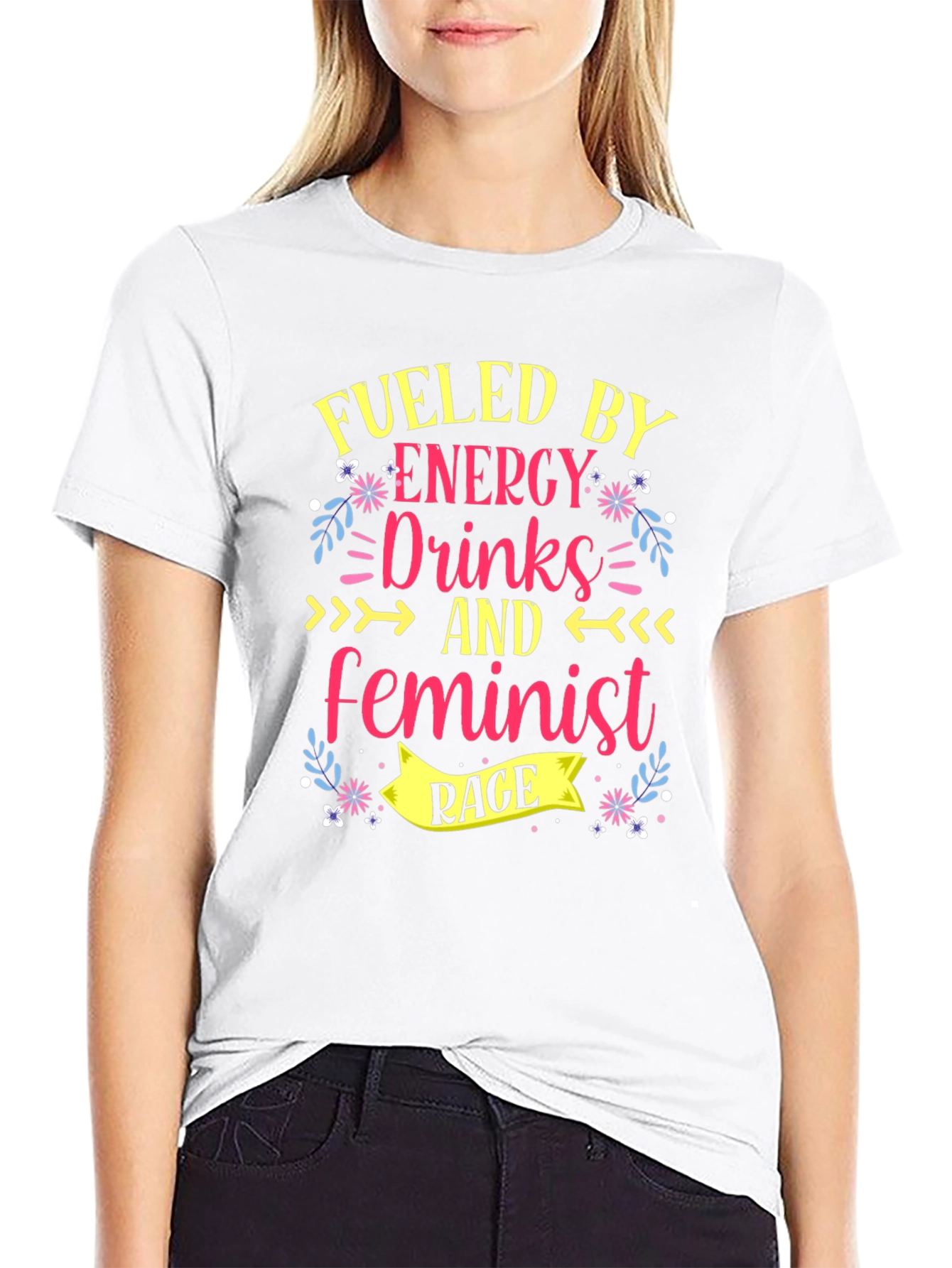 Camiseta Negra con Diseño Feminista