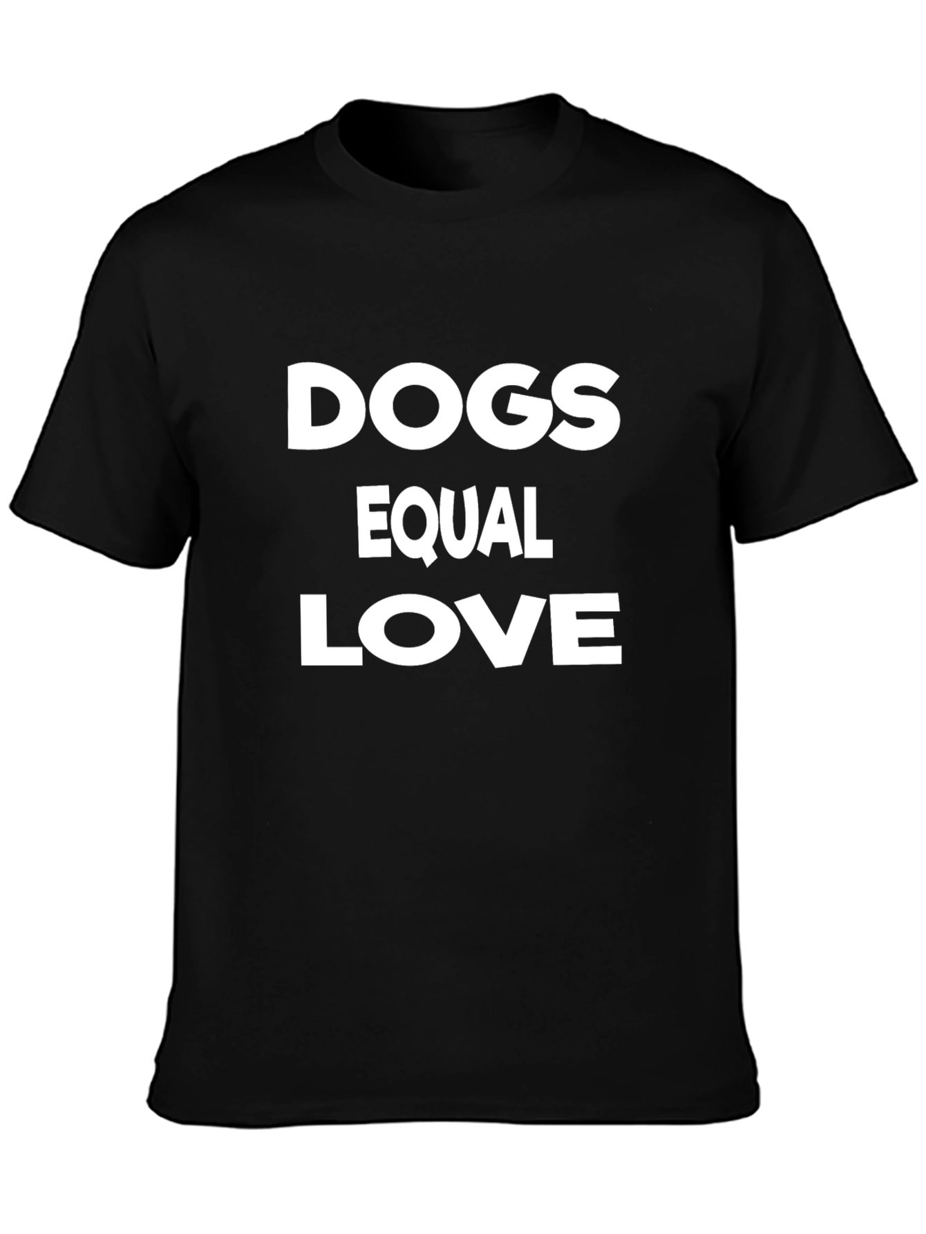 Camiseta Negra Dogs Equal Love