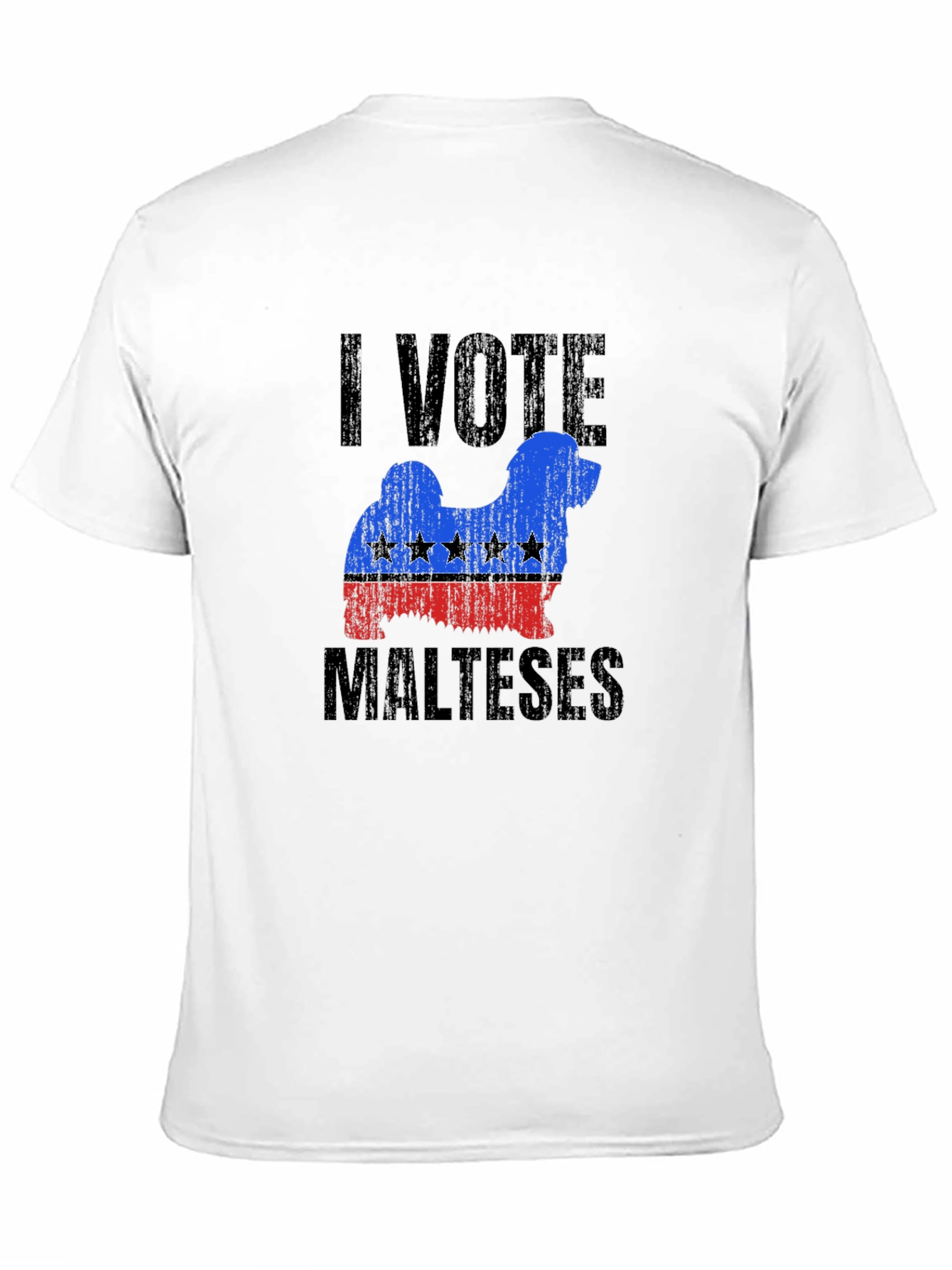 Camiseta Yo Voto Maltés - Diseño Patriótico Canino