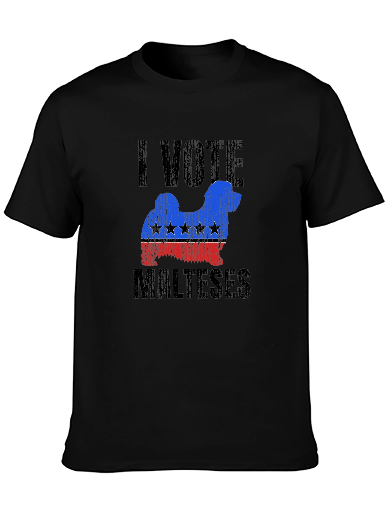 Camiseta Yo Voto Maltés - Diseño Patriótico Canino