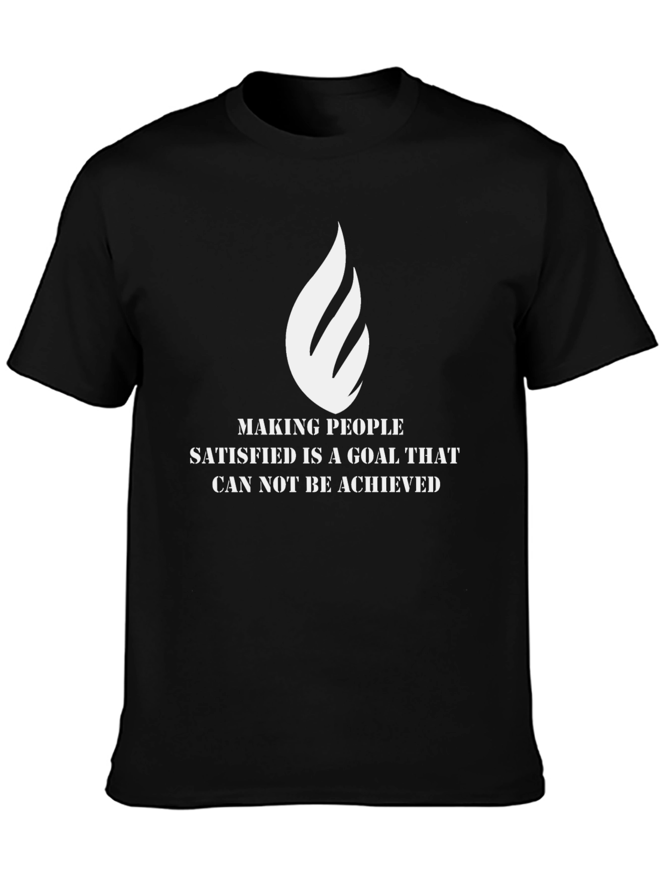 Camiseta Negra: Meta Inalcanzable