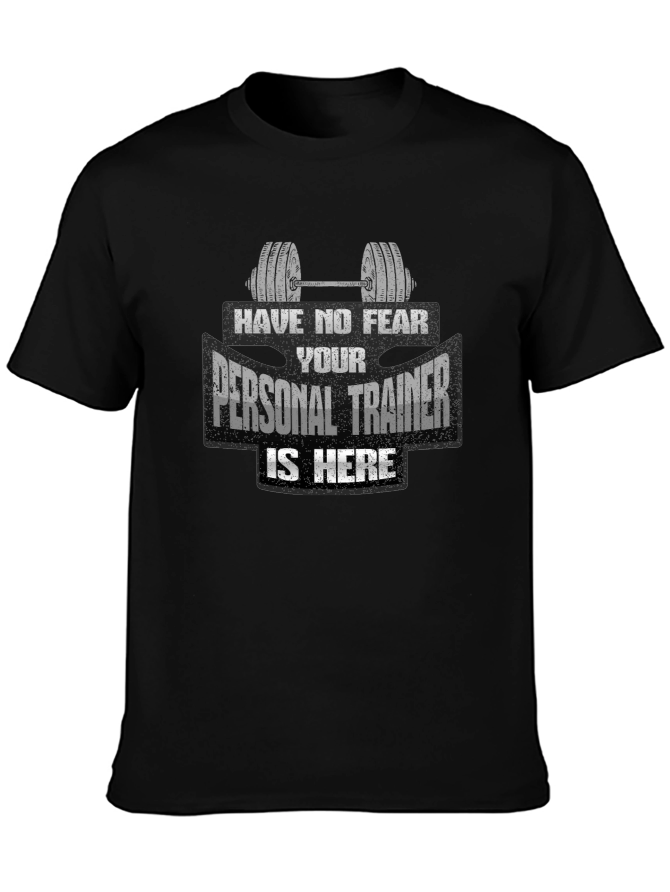 Camiseta Negra: ¡Tu Entrenador Personal Está Aquí!
