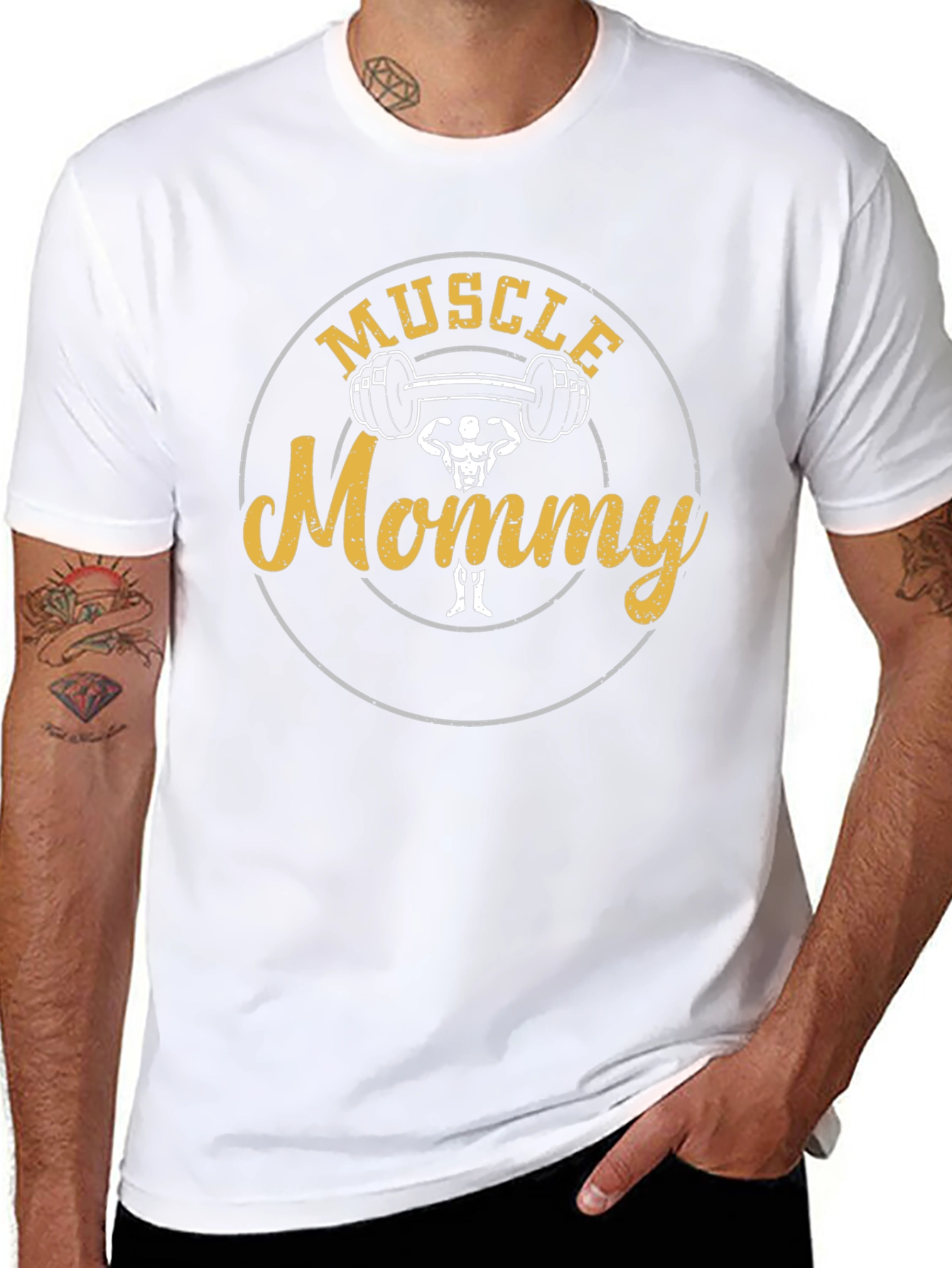Camiseta Negra Muscle Mommy - Fitness para Mamás