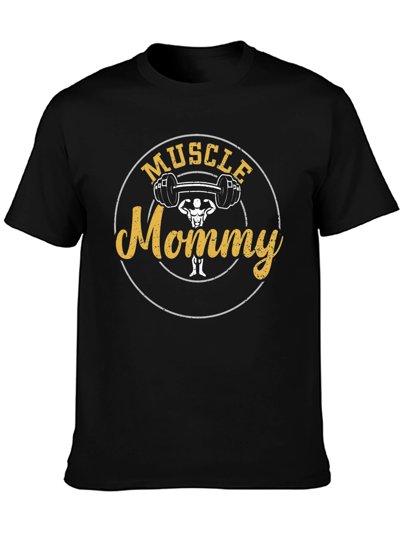 Camiseta Negra Muscle Mommy - Fitness para Mamás
