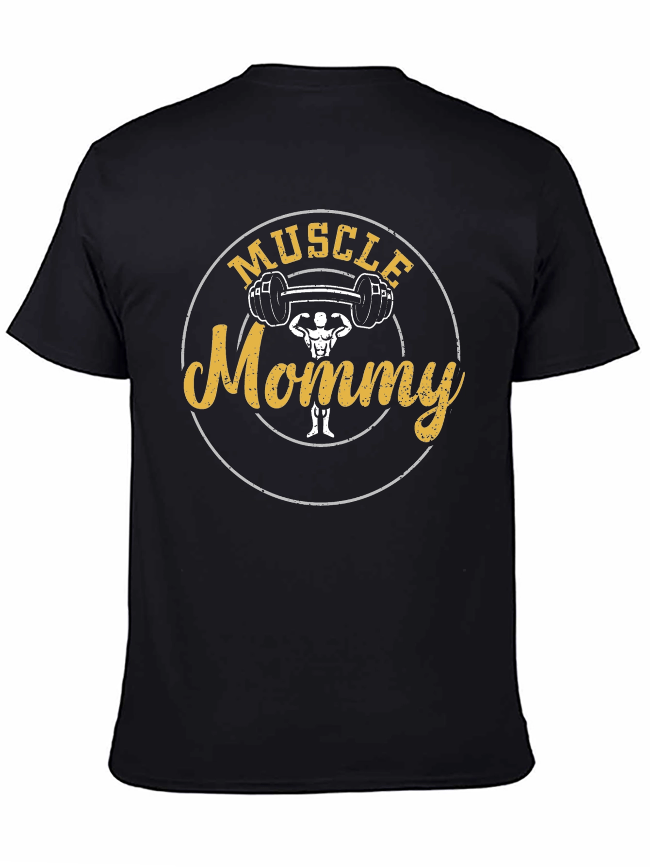 Camiseta Negra Muscle Mommy - Fitness para Mamás