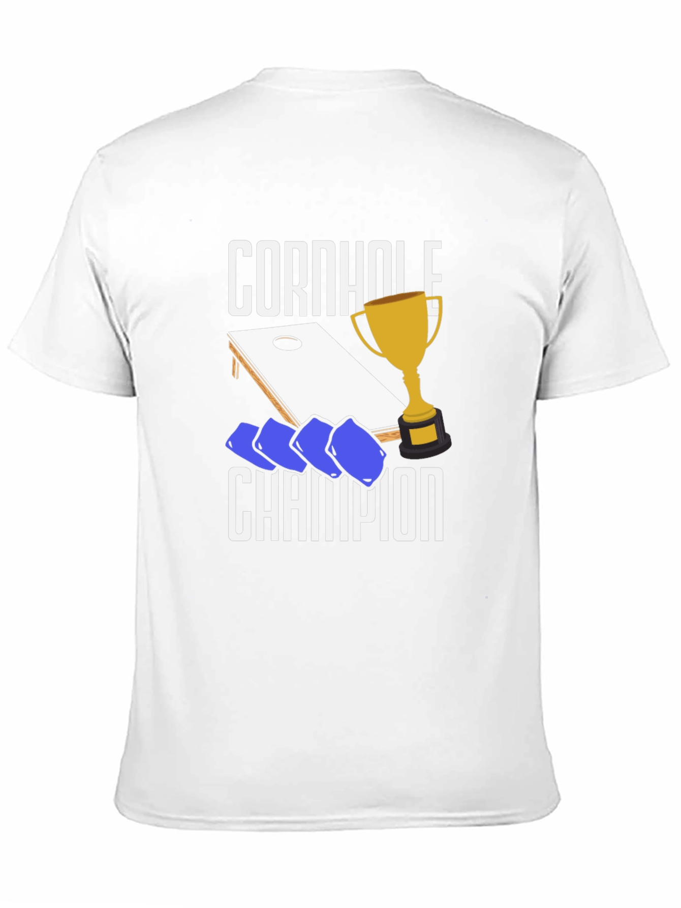 Camiseta Negra Campeón de Cornhole
