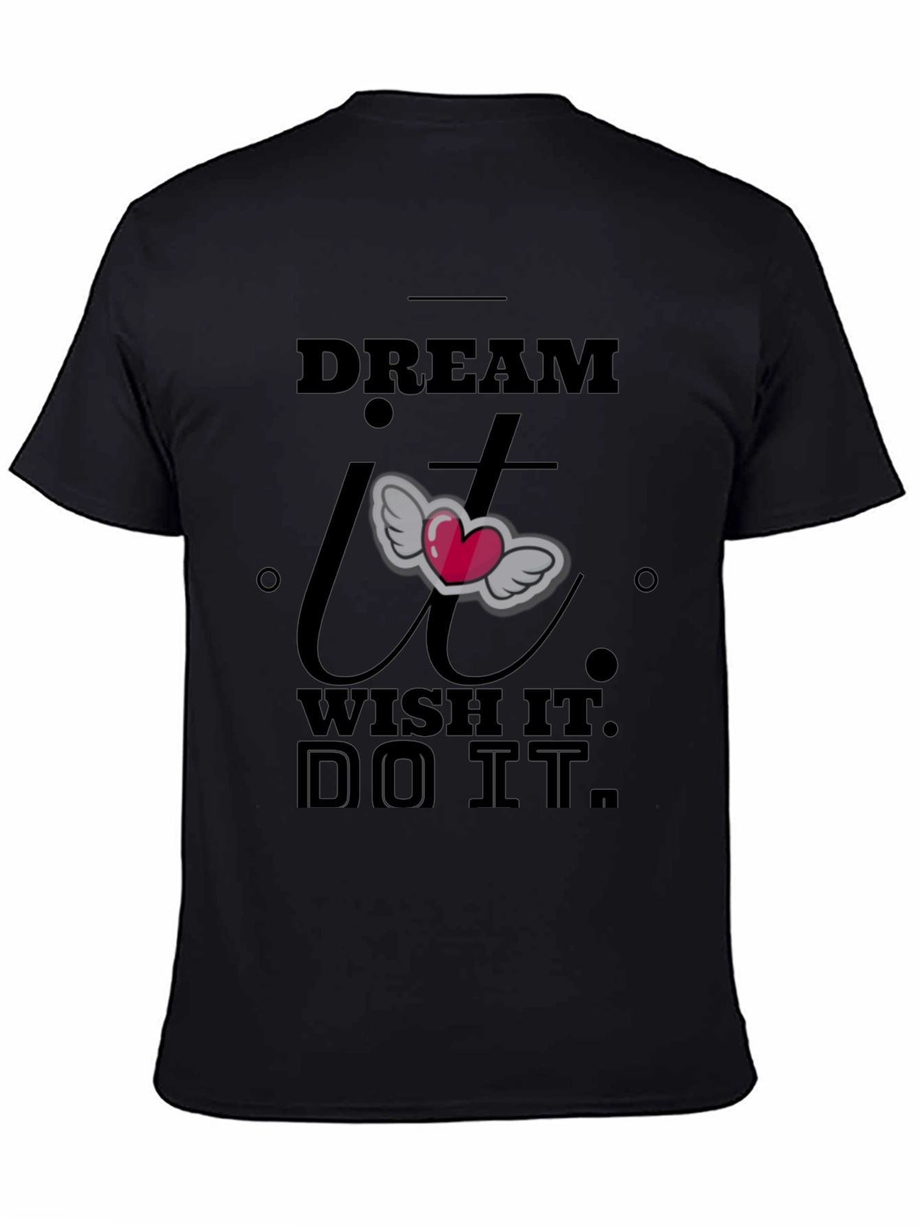 Camiseta Negra Motivacional: ¡Sueña Desea Haz!