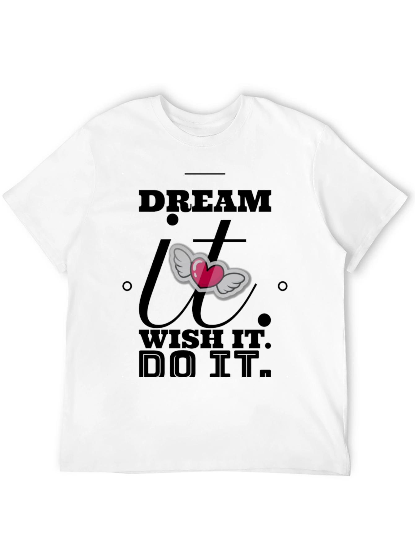 Camiseta Negra Motivacional: ¡Sueña Desea Haz!