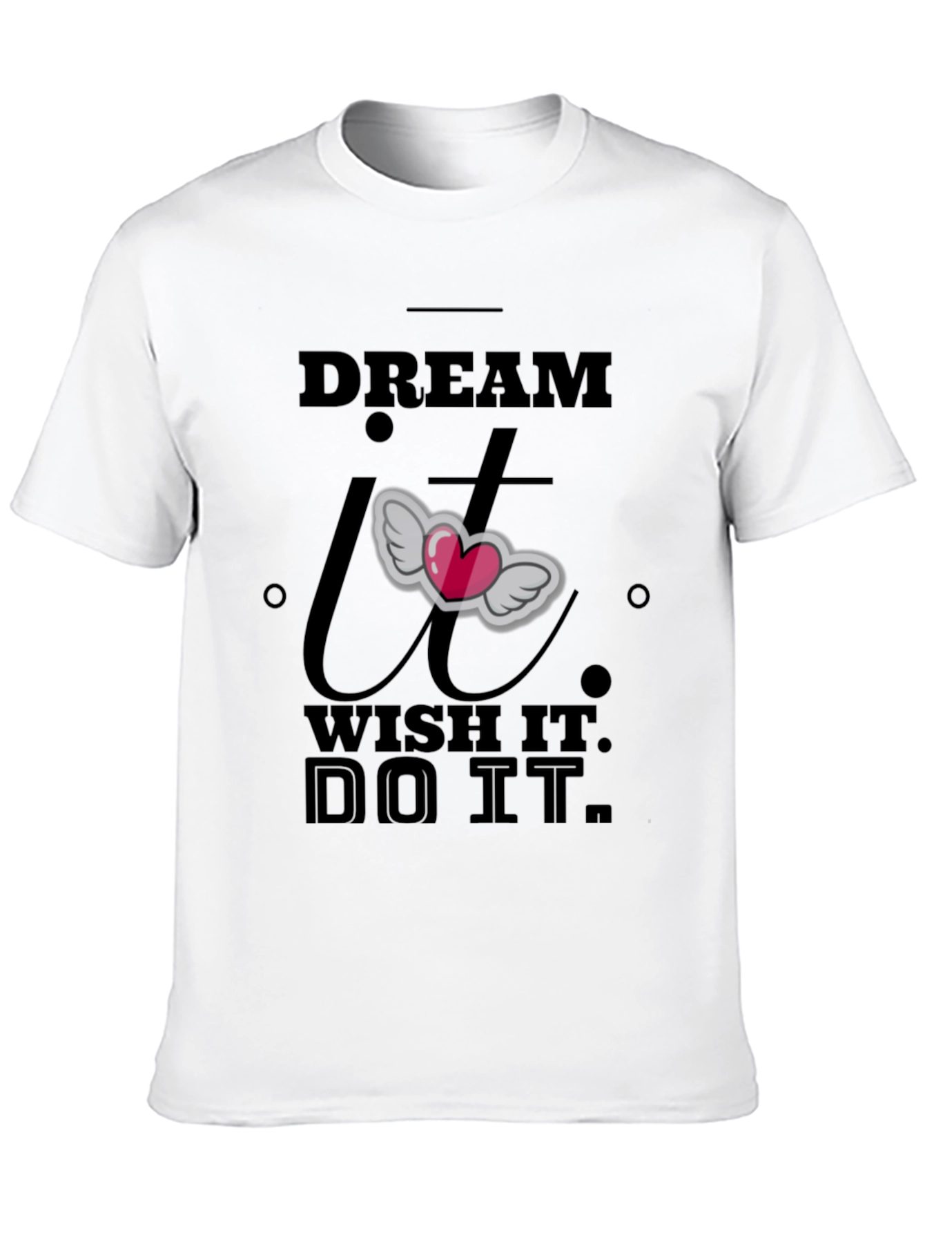 Camiseta Negra Motivacional: ¡Sueña Desea Haz!