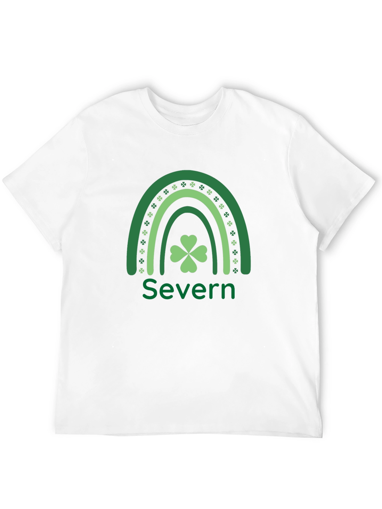 Camiseta Negra Trébol Irlandés Severn
