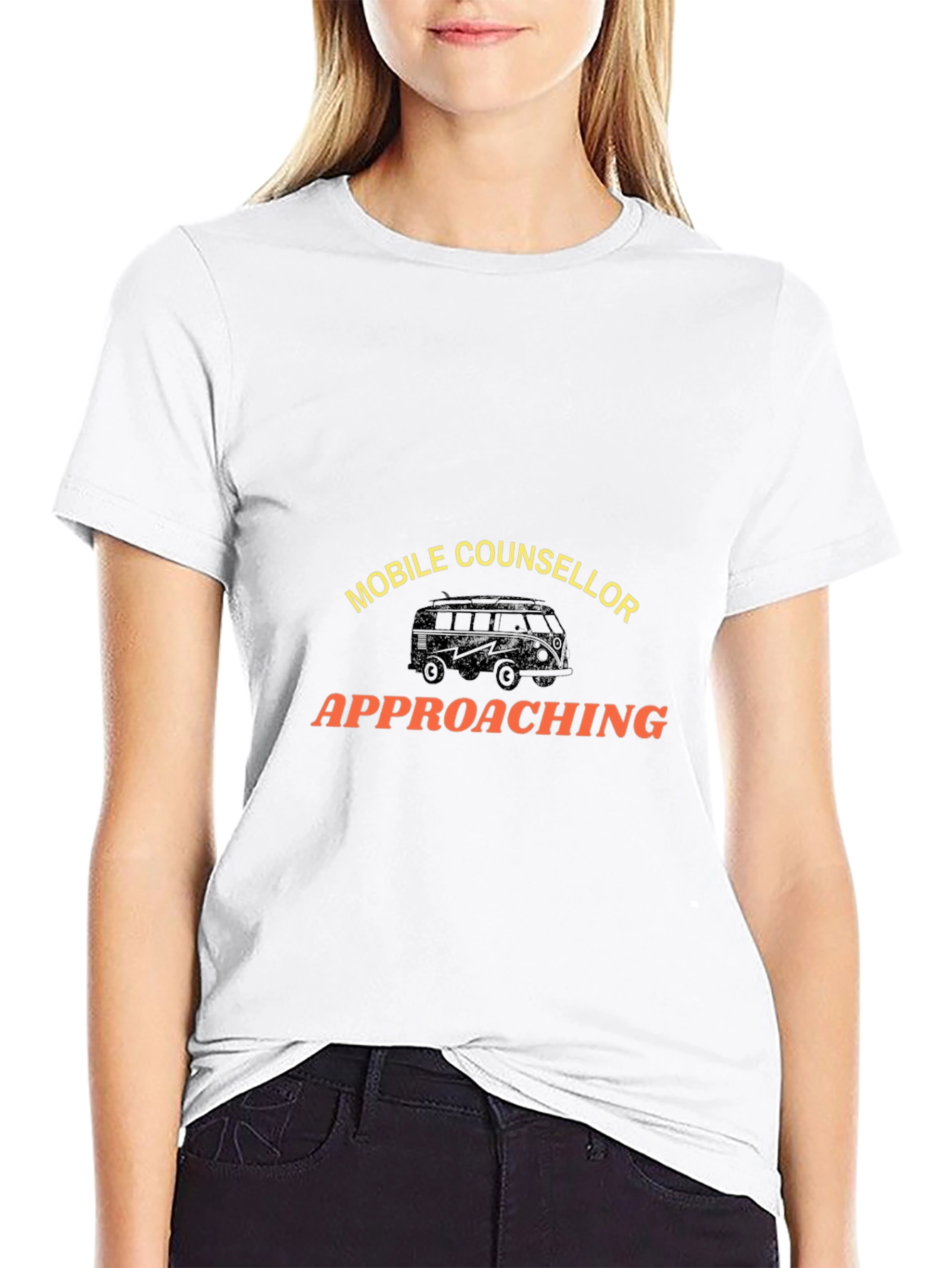 Camiseta Negra Mobile Counselor Approaching