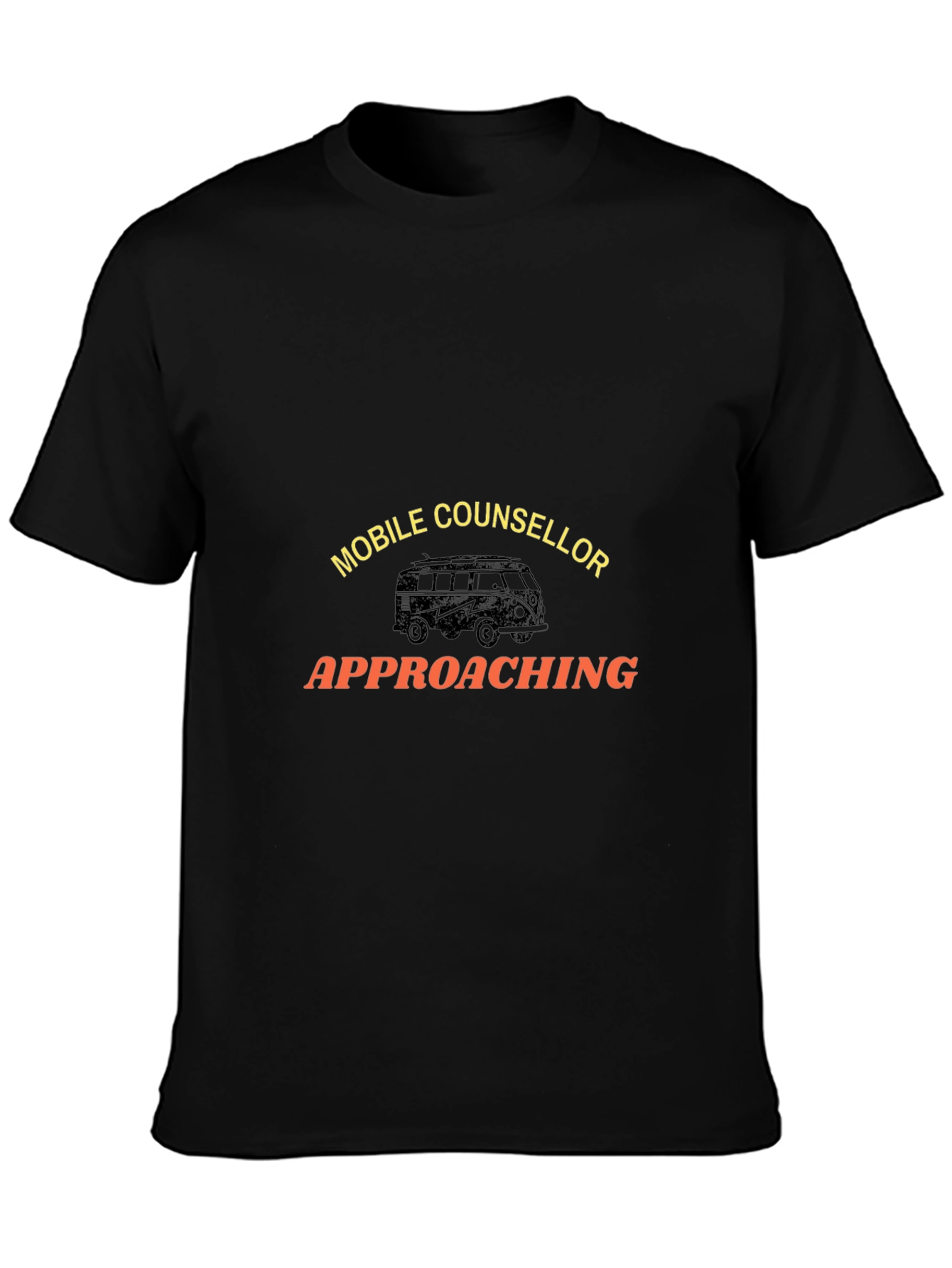 Camiseta Negra Mobile Counselor Approaching