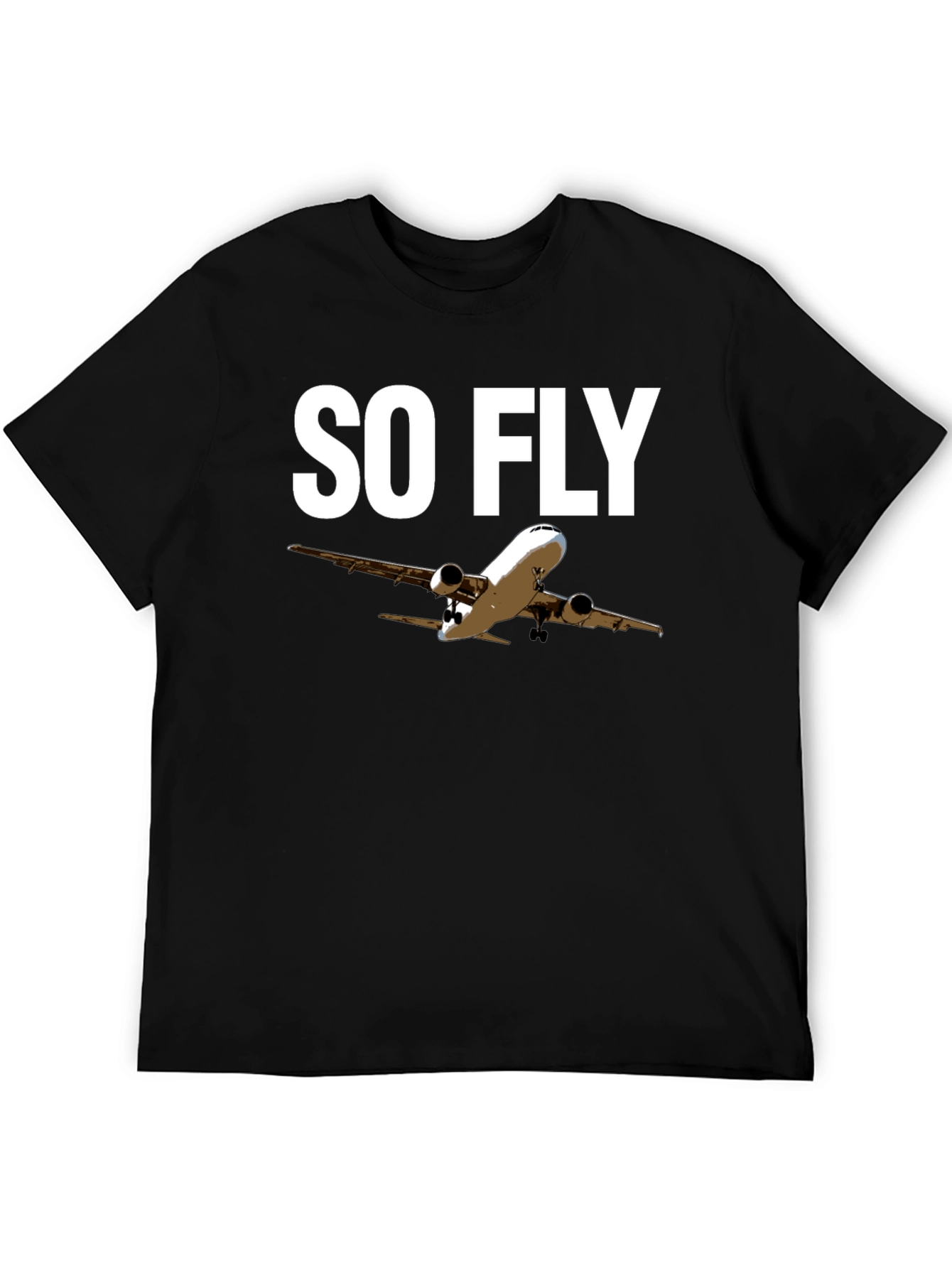 Camiseta Negra So Fly Avión