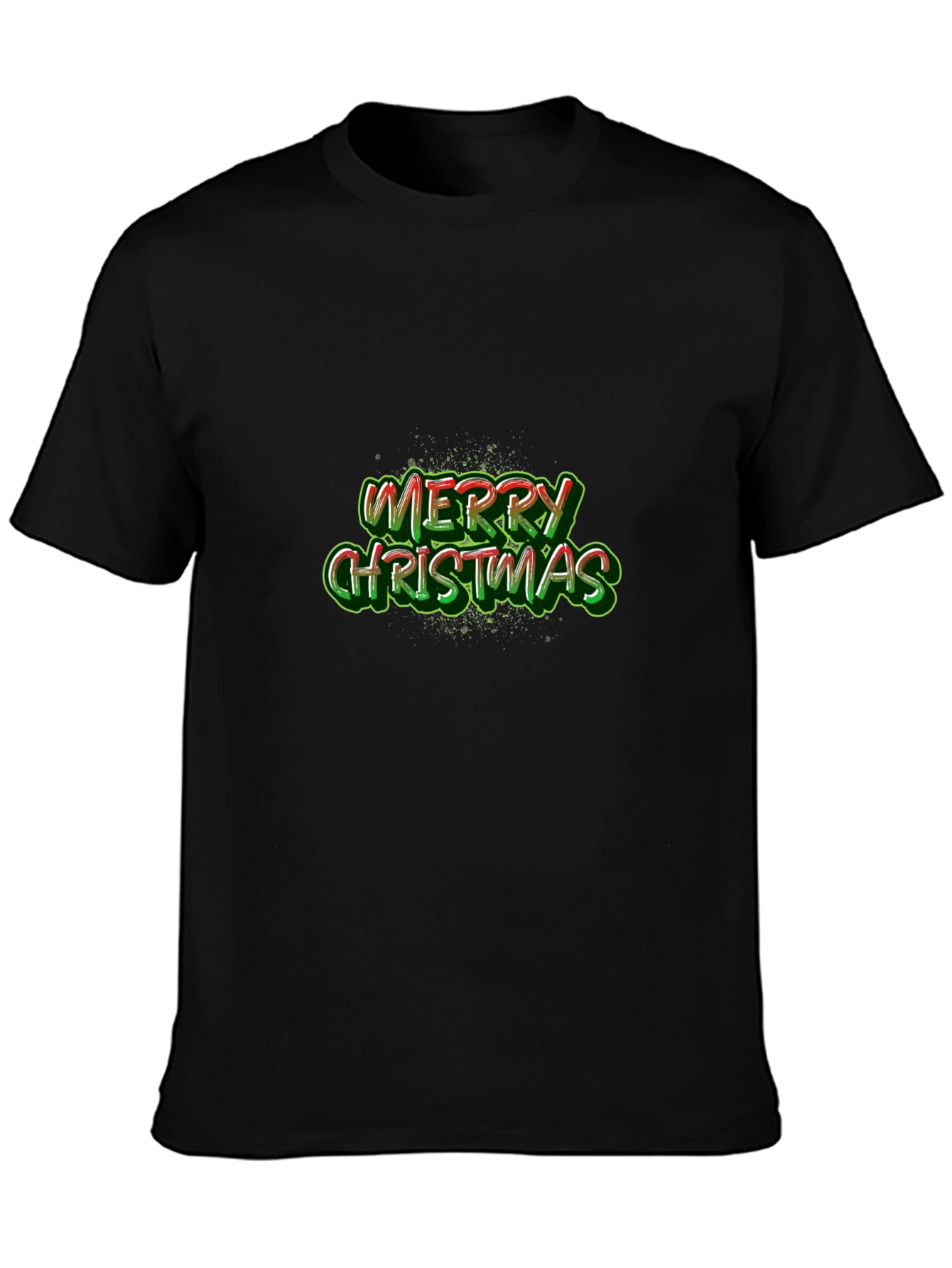 Camiseta Negra Feliz Navidad para Hombre