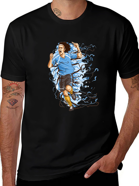 Camiseta Negra Fútbol Uruguay - Diseño Animado