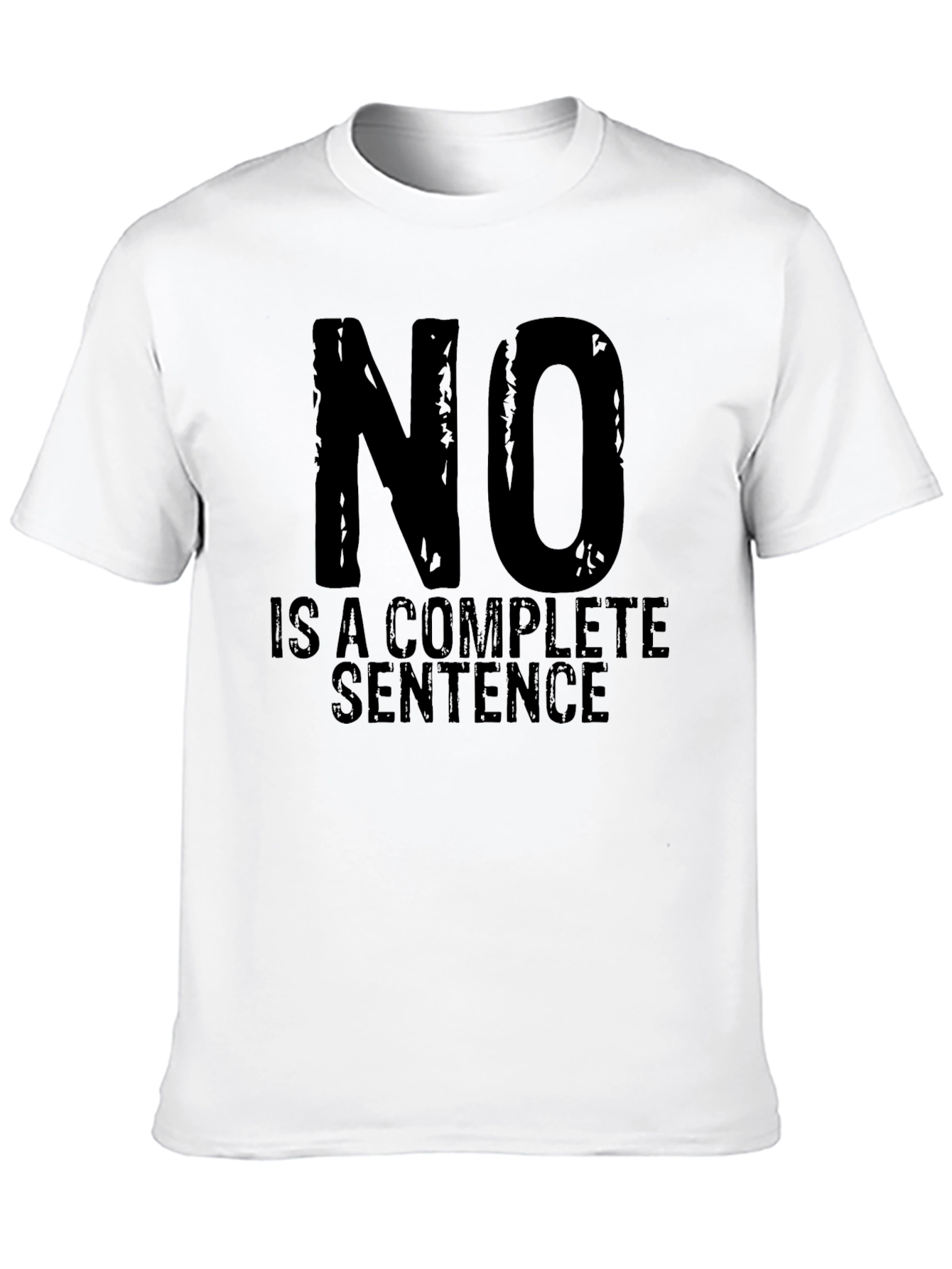 Camiseta Negra con Texto NO es una Frase Completa
