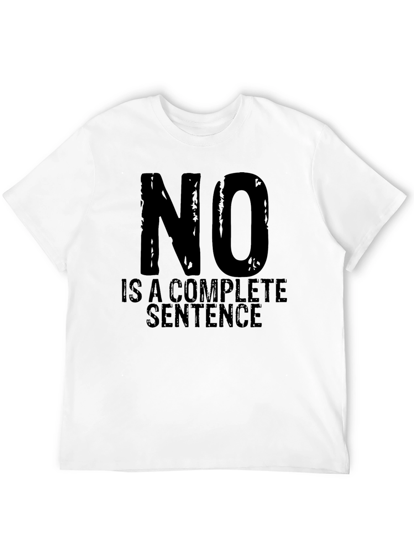 Camiseta Negra con Texto NO es una Frase Completa