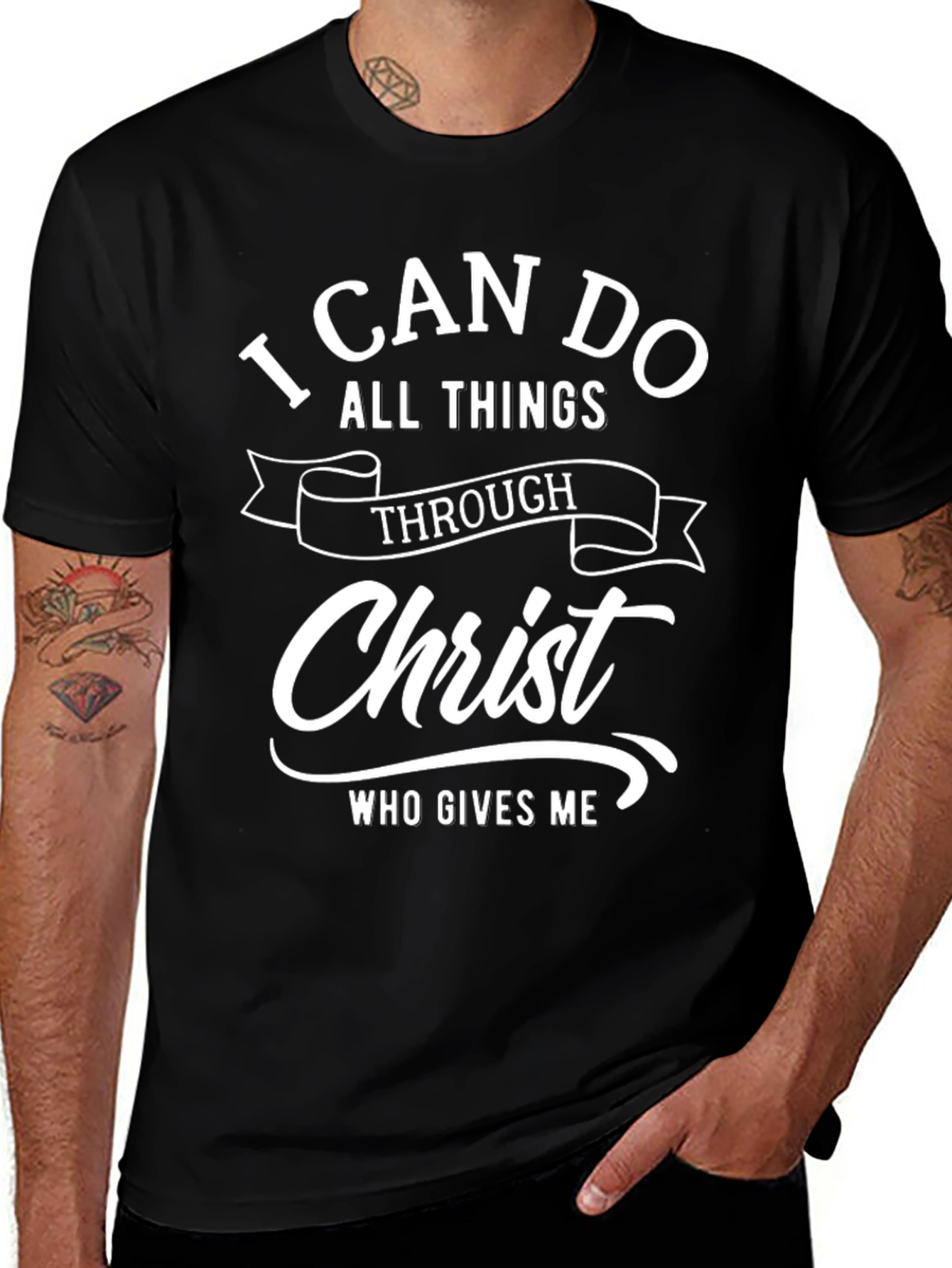 Camiseta Cristiana: Todo lo Puedo en Cristo