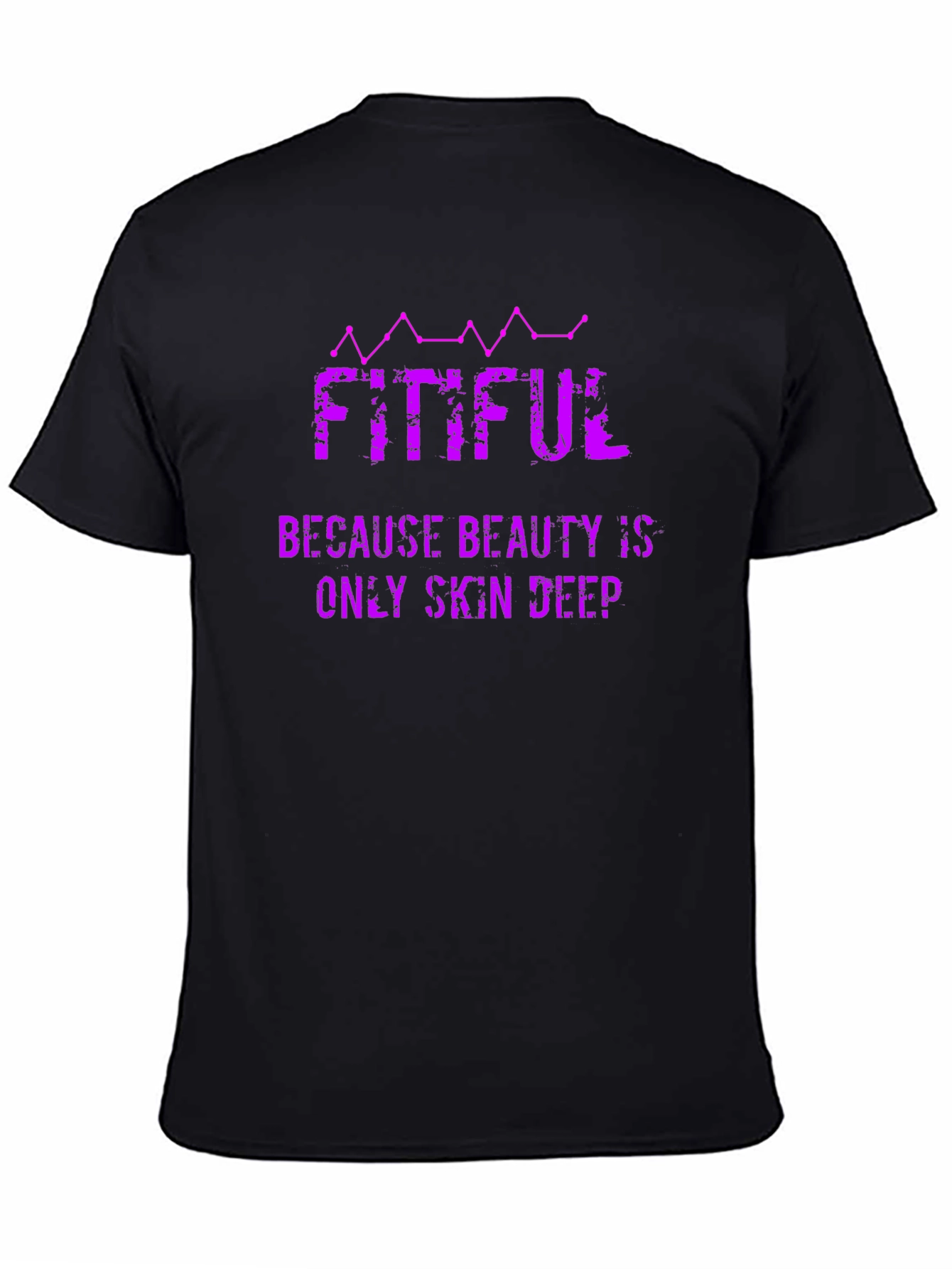Camiseta Negra Fitiful: Belleza Profunda