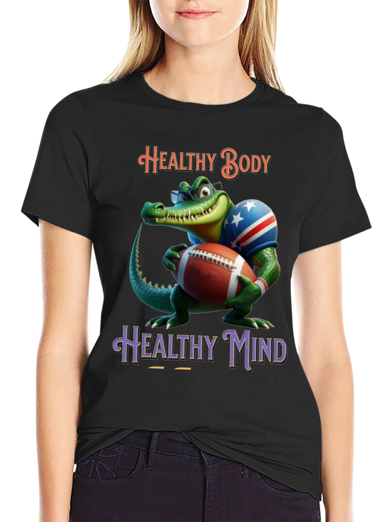 Camiseta con Cocodrilo Deportista