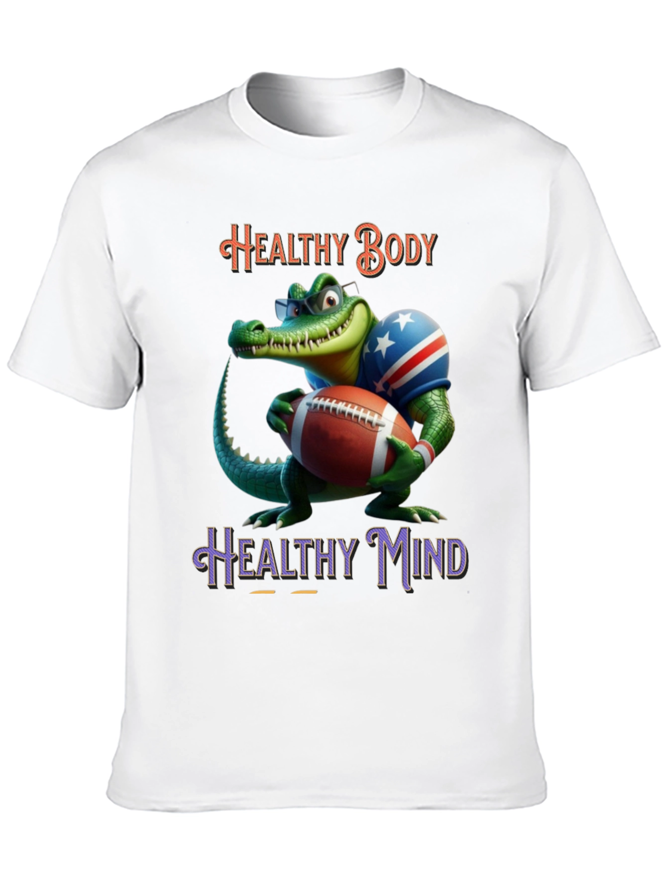 Camiseta con Cocodrilo Deportista