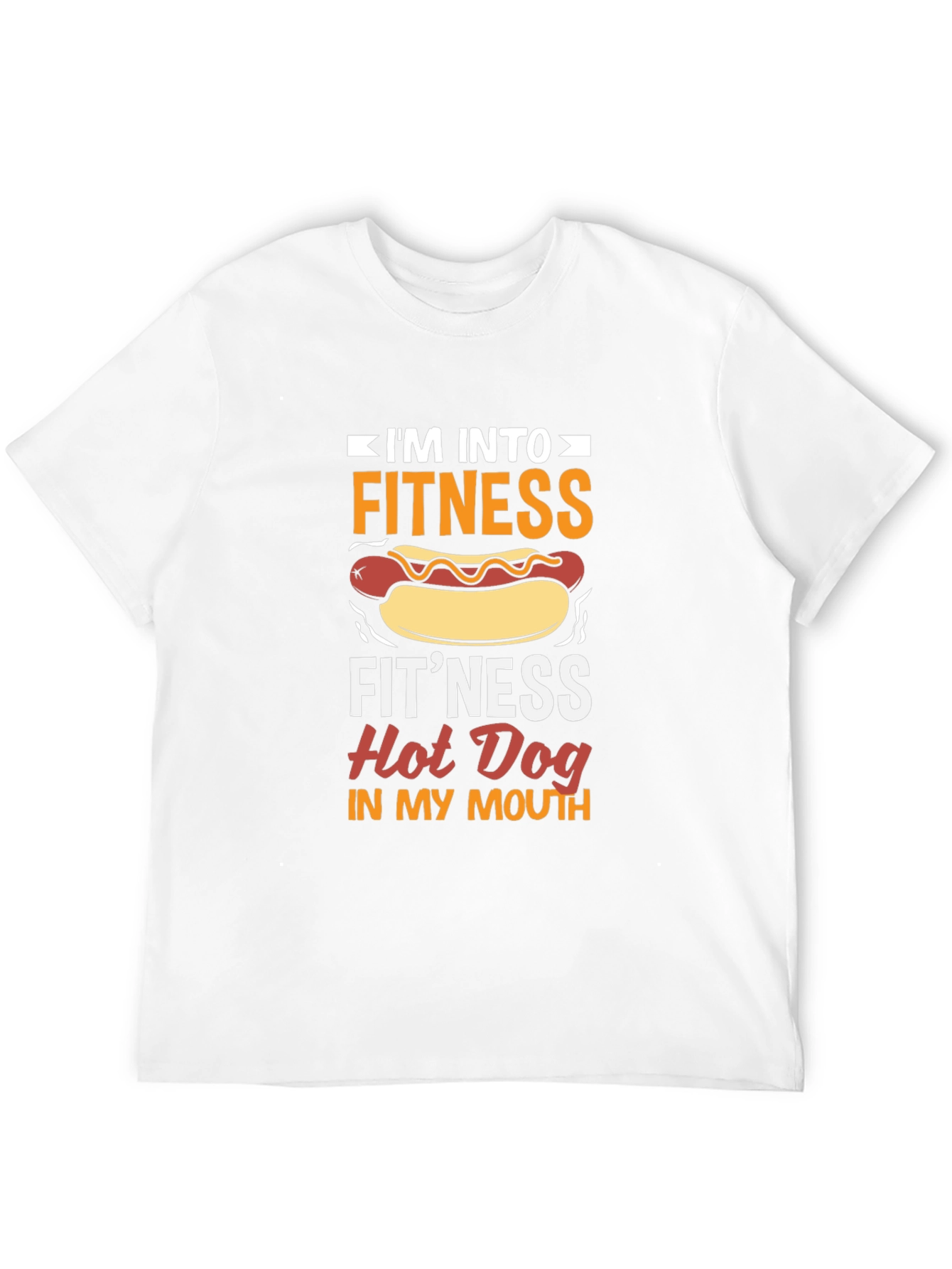 Camiseta Negra Divertida Fitness Hot Dog