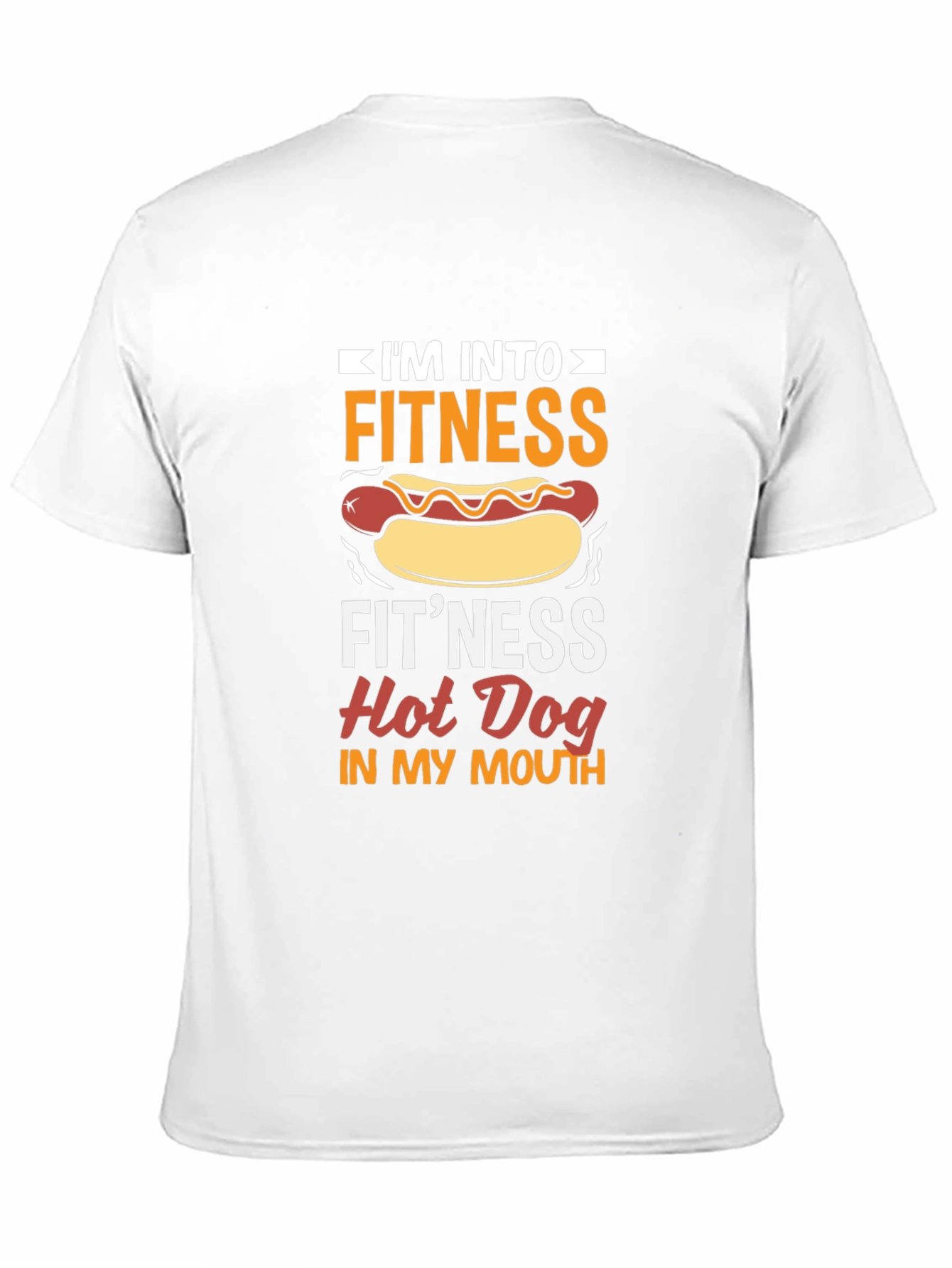 Camiseta Negra Divertida Fitness Hot Dog