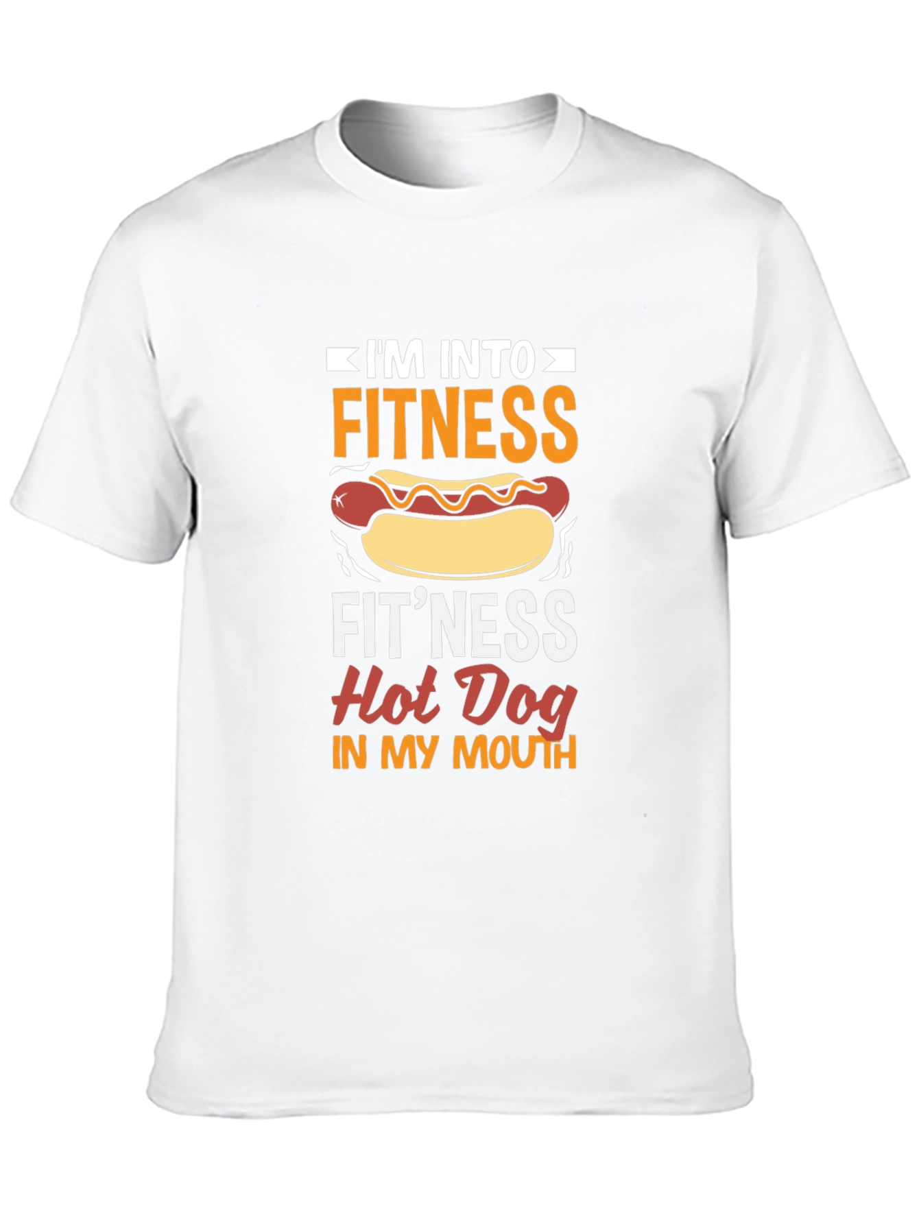 Camiseta Negra Divertida Fitness Hot Dog