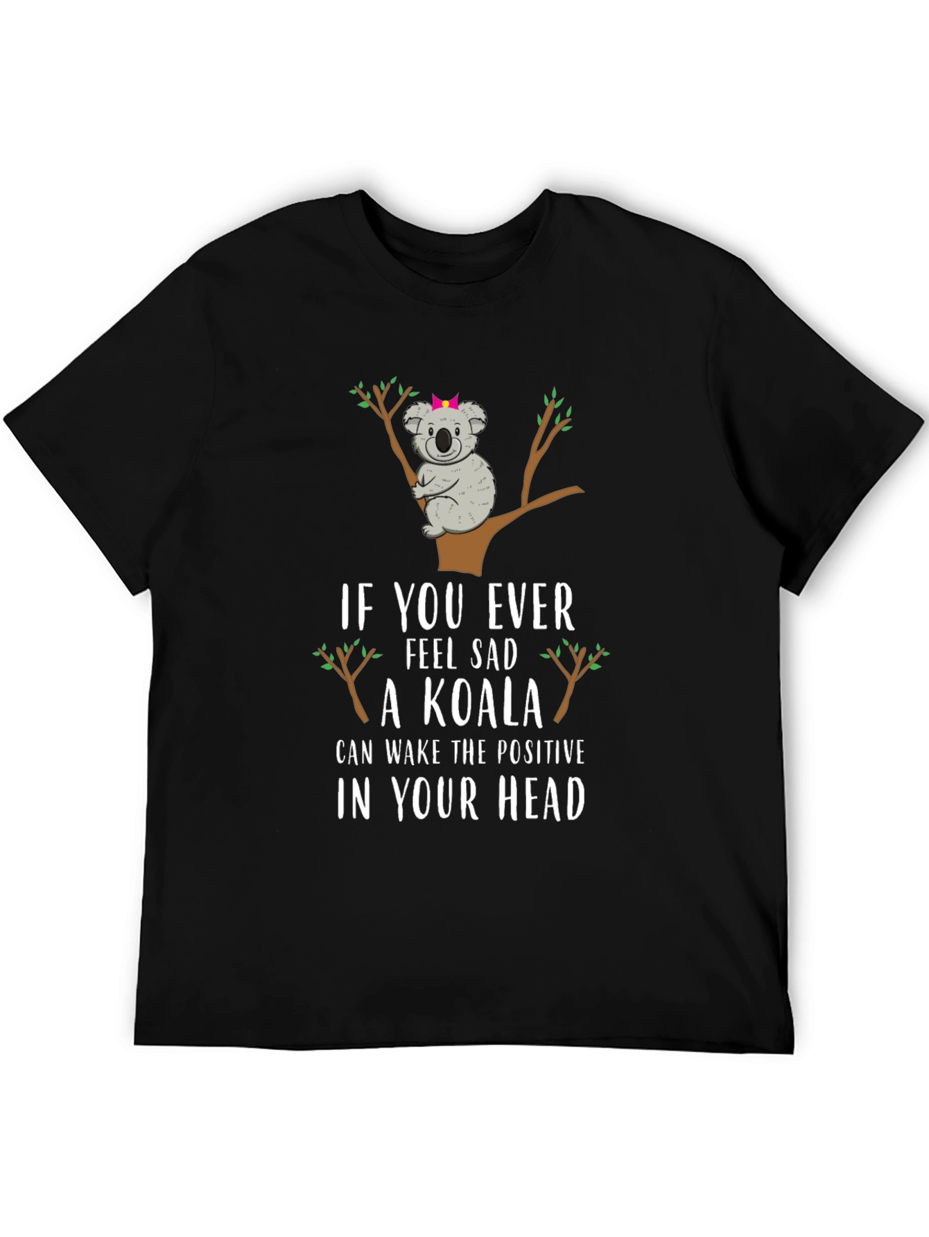 Camiseta Negra Koala Positivo