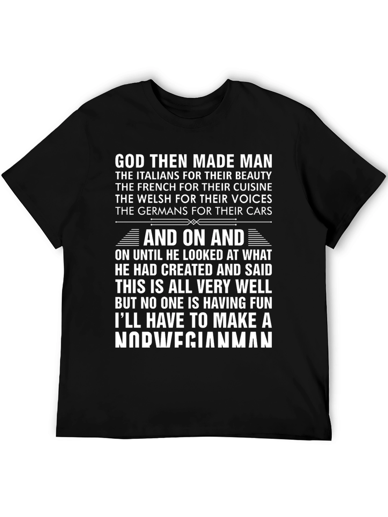 Camiseta Negra con Texto Humorístico