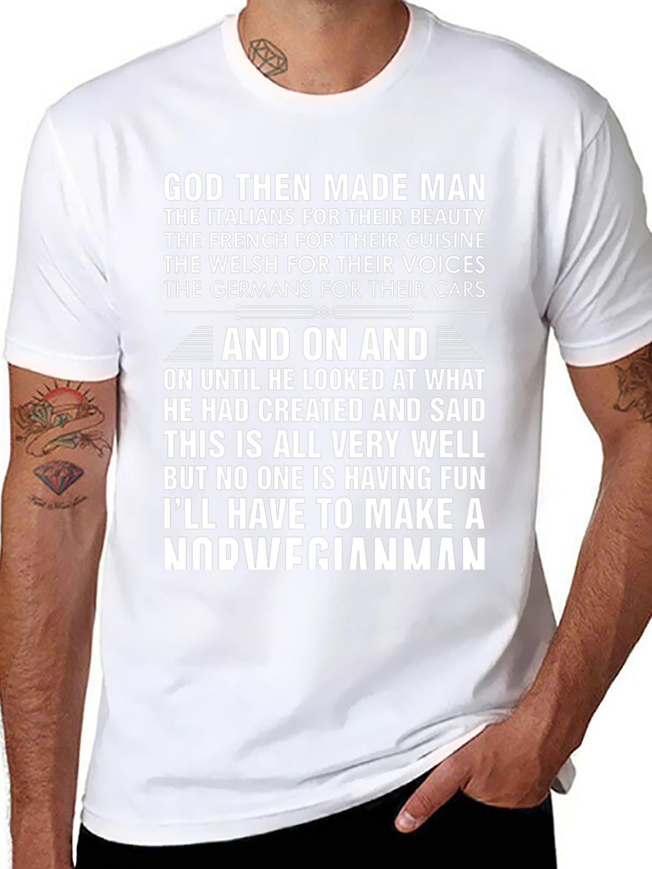 Camiseta Negra con Texto Humorístico