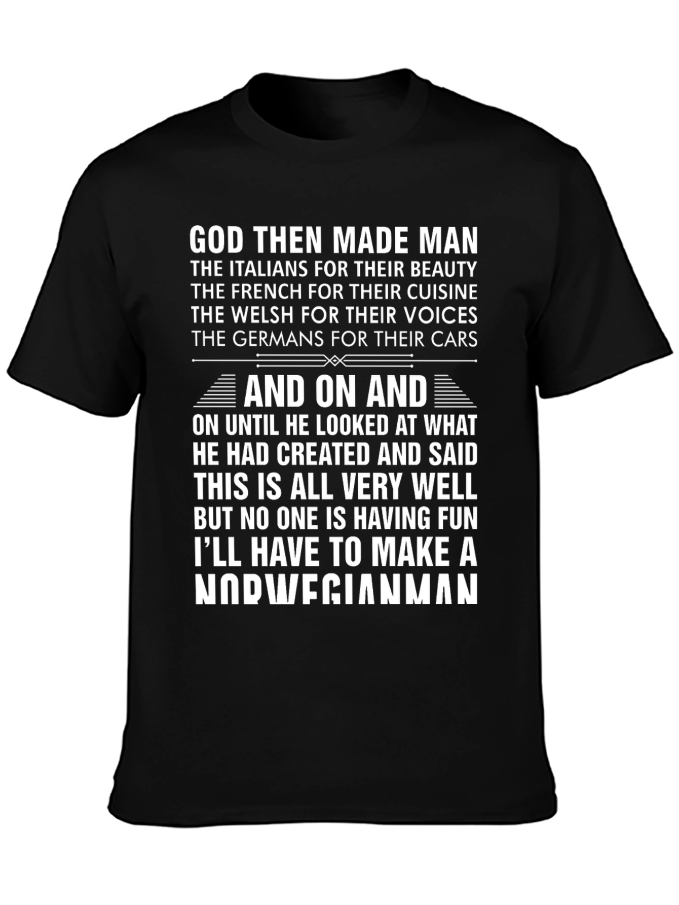 Camiseta Negra con Texto Humorístico