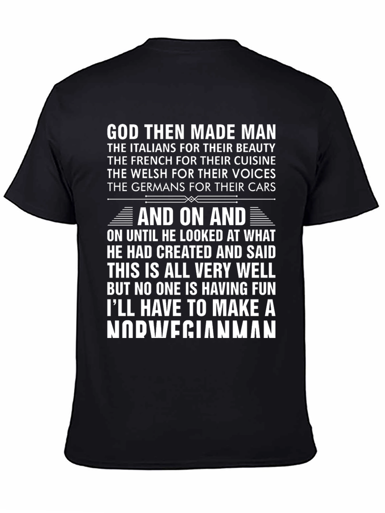 Camiseta Negra con Texto Humorístico