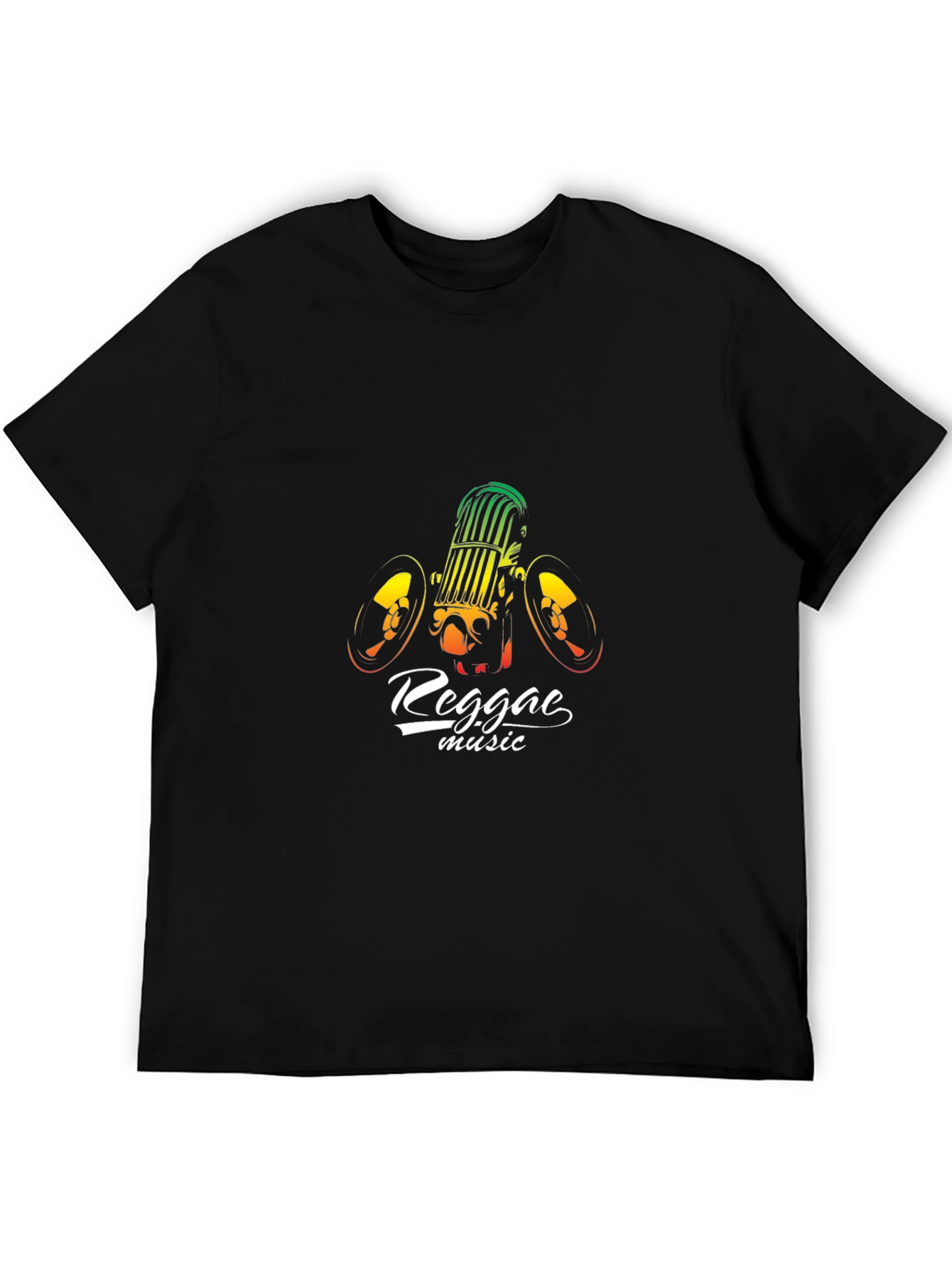 Camiseta Negra Reggae Music