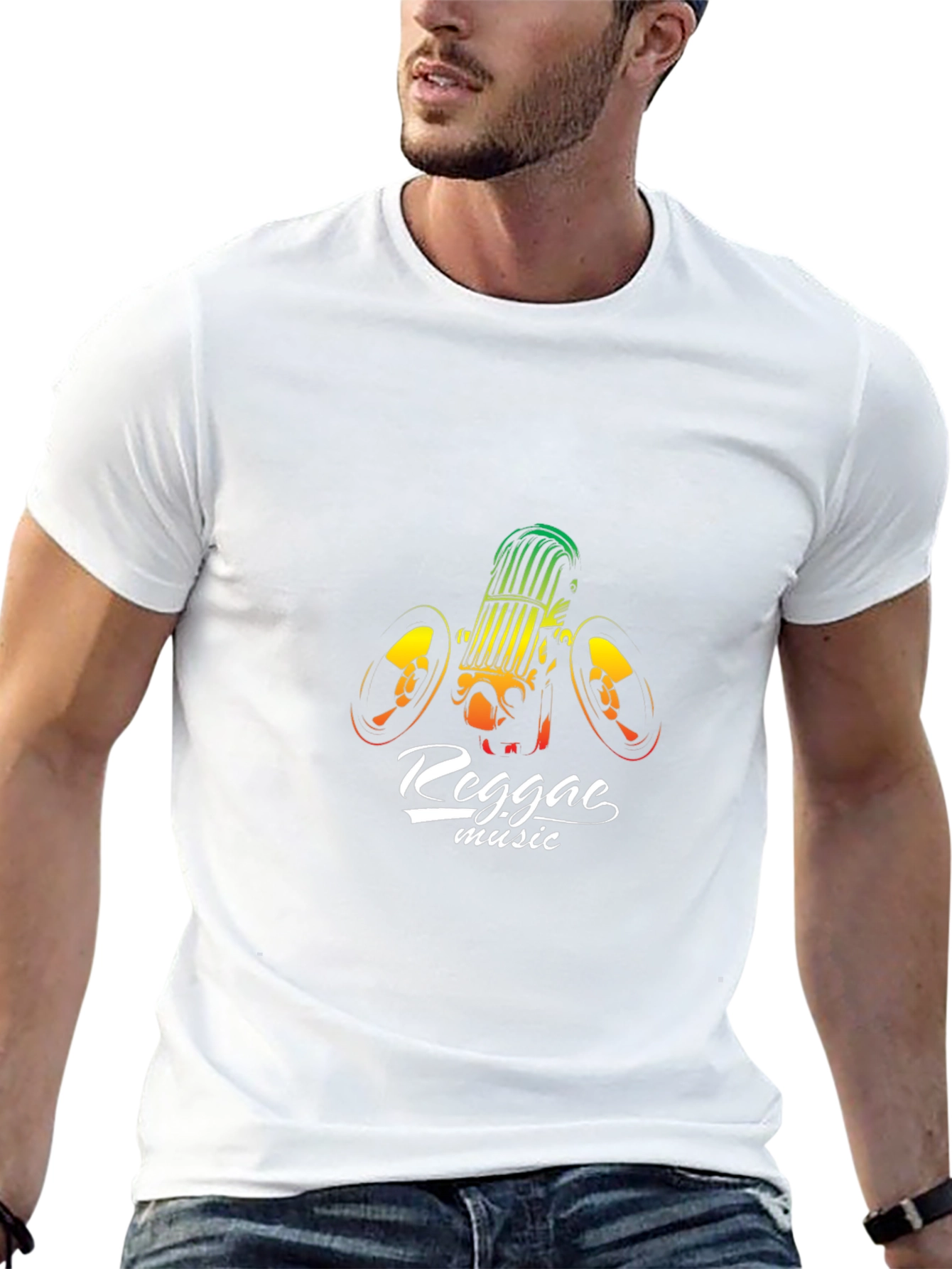 Camiseta Negra Reggae Music
