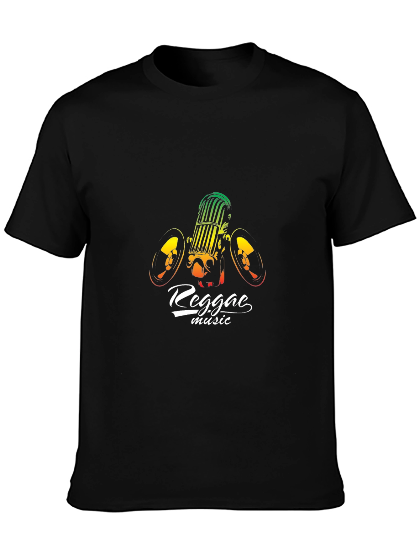 Camiseta Negra Reggae Music