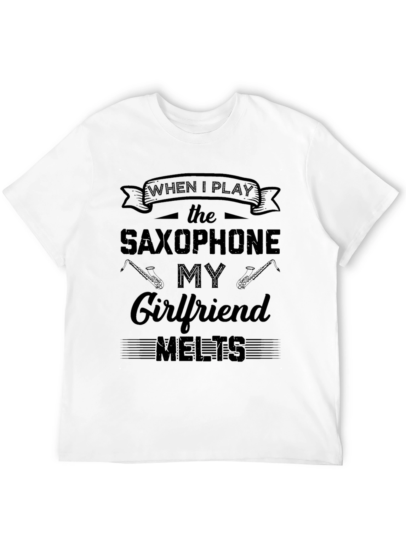Camiseta Negra Saxofón