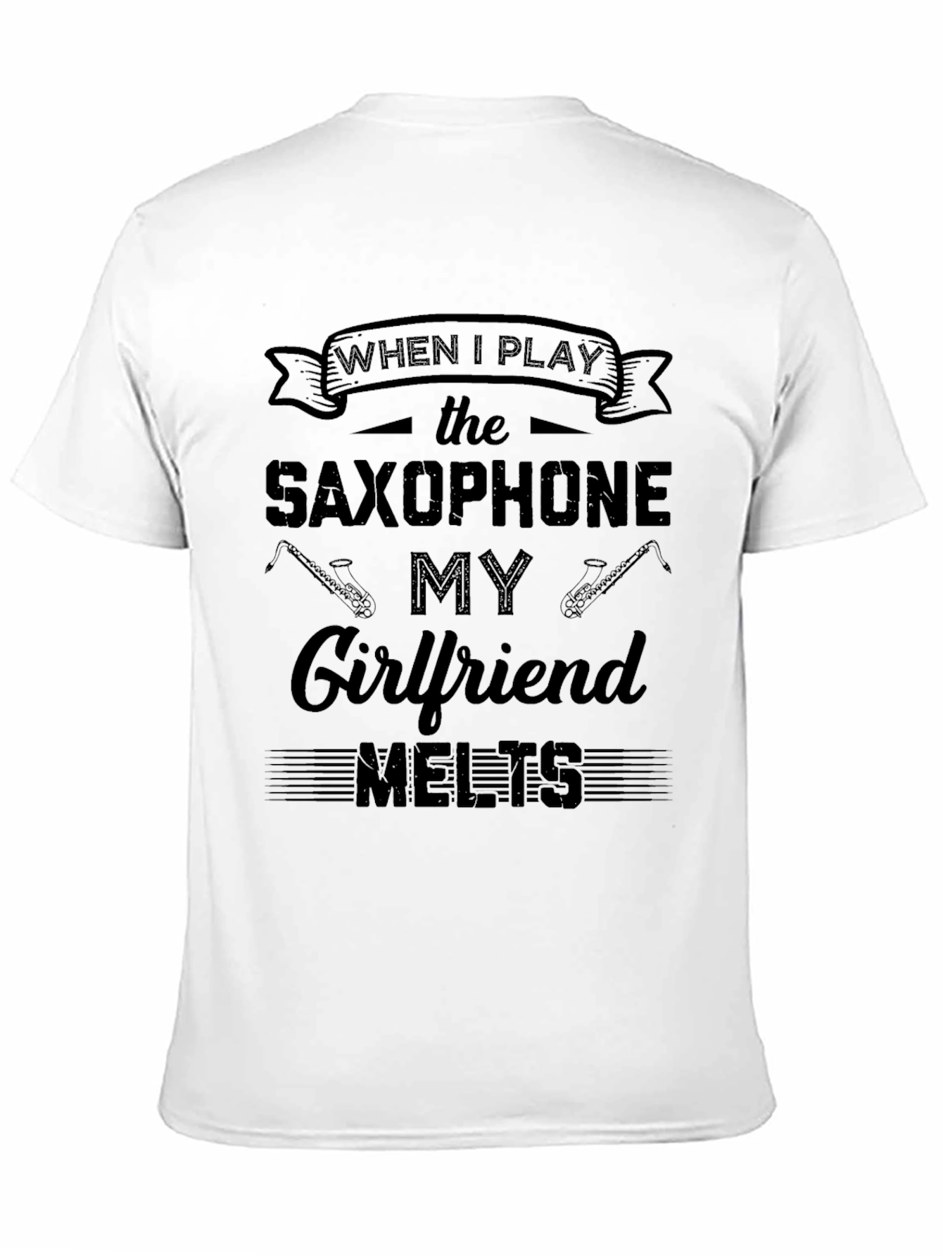Camiseta Negra Saxofón